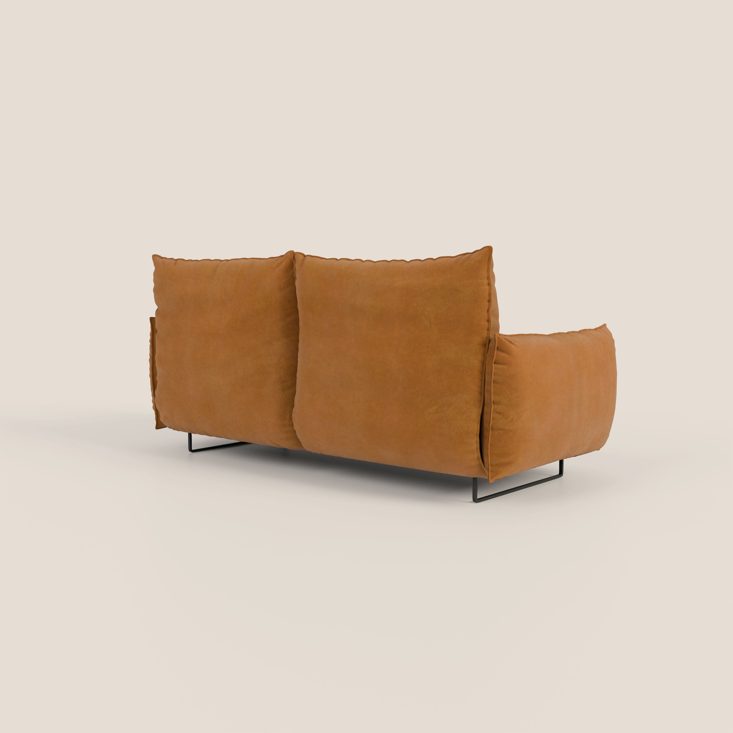 Monamour Divano dal design moderno con opzione relax elettrico in microfibra smacchiabile impermeabile T11 cuoio - divani.store