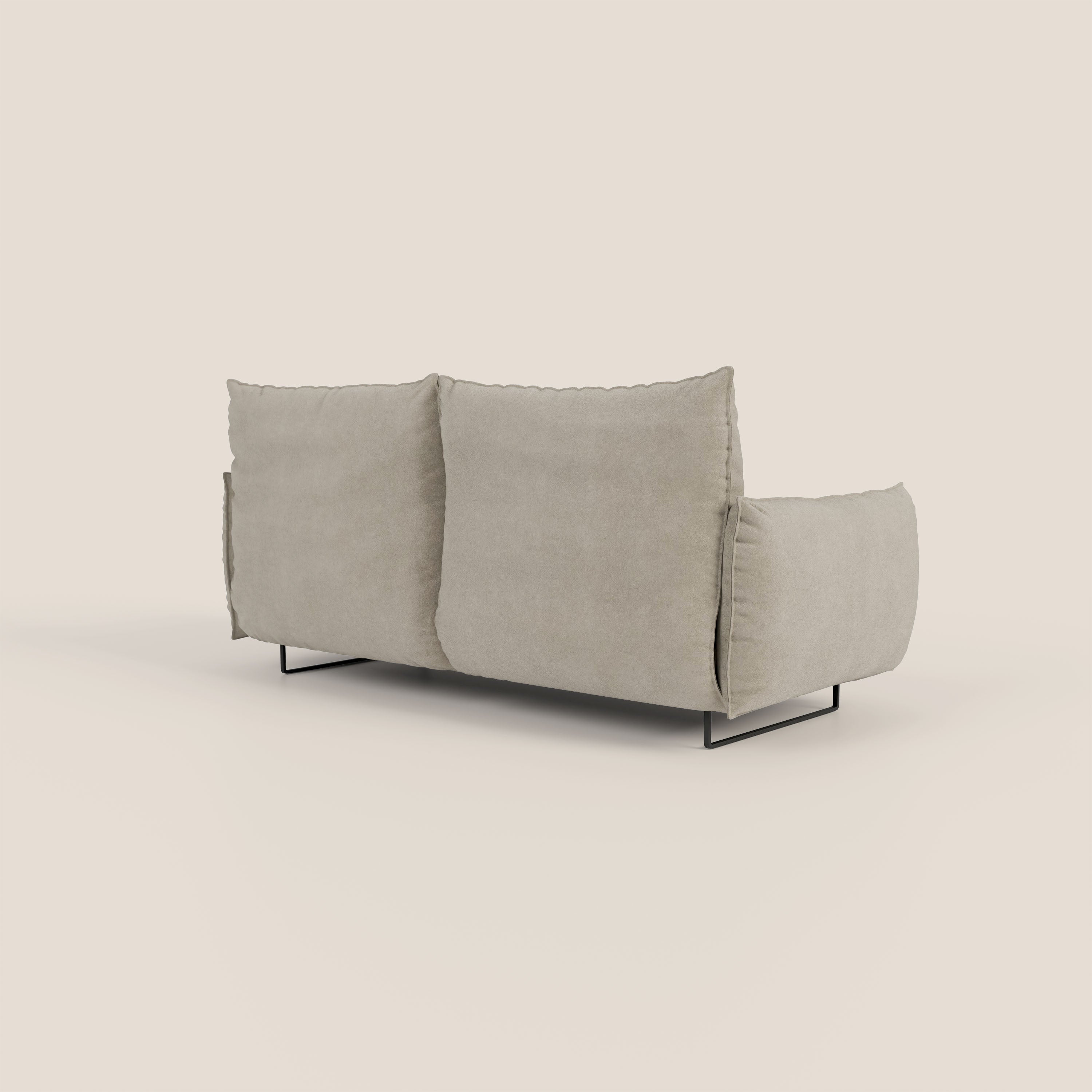 Monamour Divano dal design moderno con opzione relax elettrico in microfibra smacchiabile impermeabile T11 tortora - divani.store