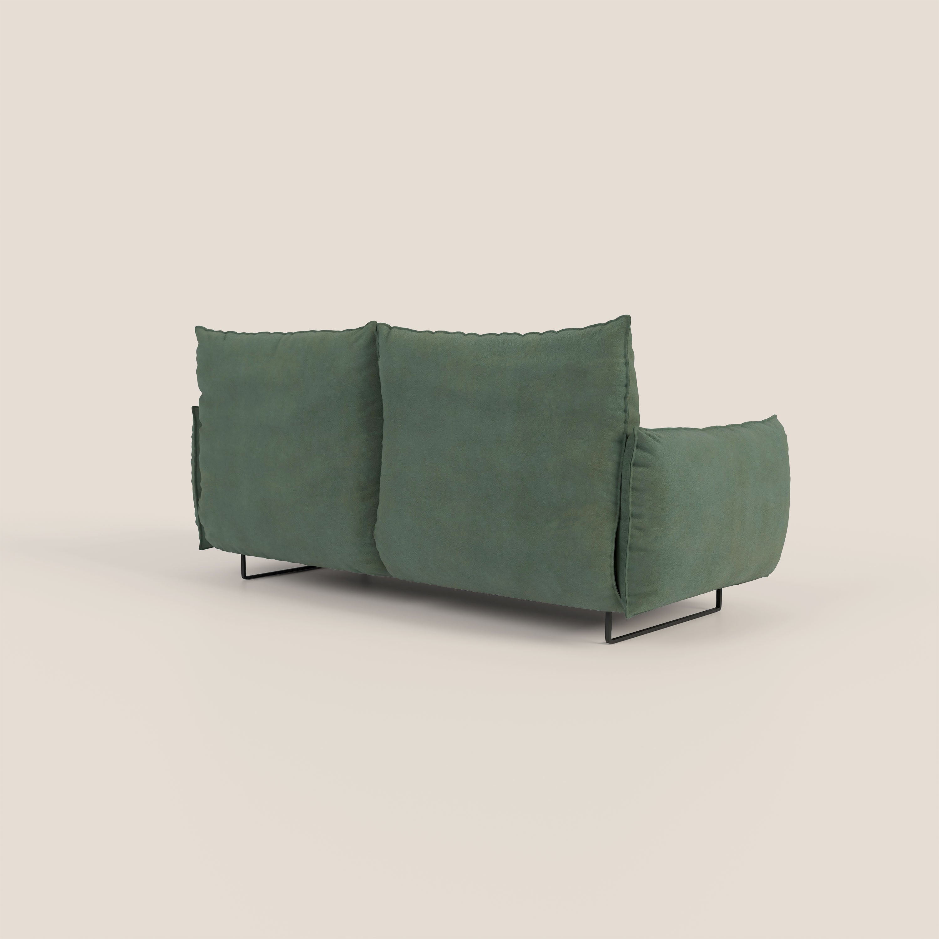 Monamour Divano dal design moderno con opzione relax elettrico in microfibra smacchiabile impermeabile T11 verde - divani.store