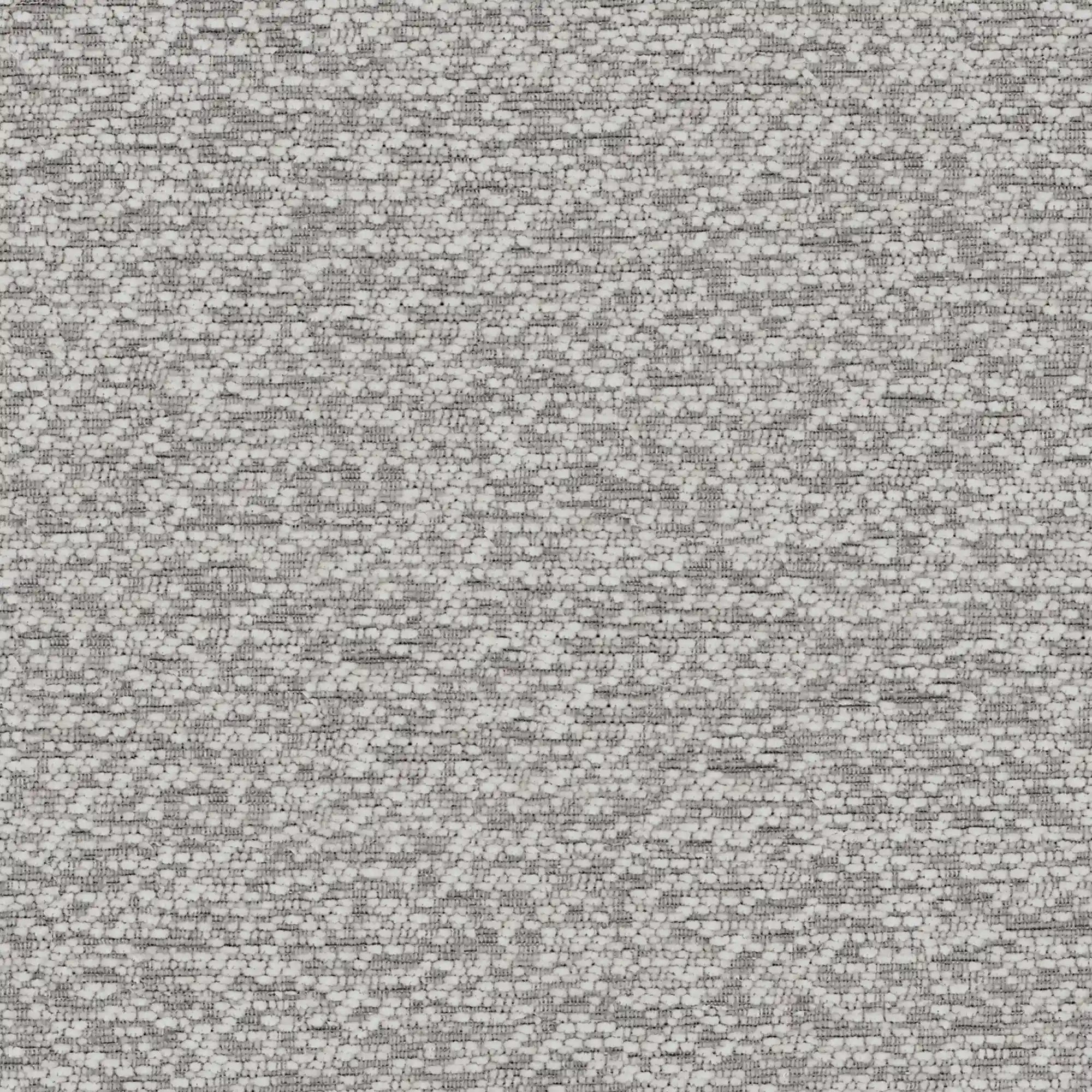 Un motivo fitto e ricco di texture, composto da piccole forme grigie e bianche, che ricorda il tessuto Oeko-Tex® utilizzato per il rivestimento del letto imbottito ZAYRON con vano contenitore e morbidi cuscini regolabili di Letti.store.
