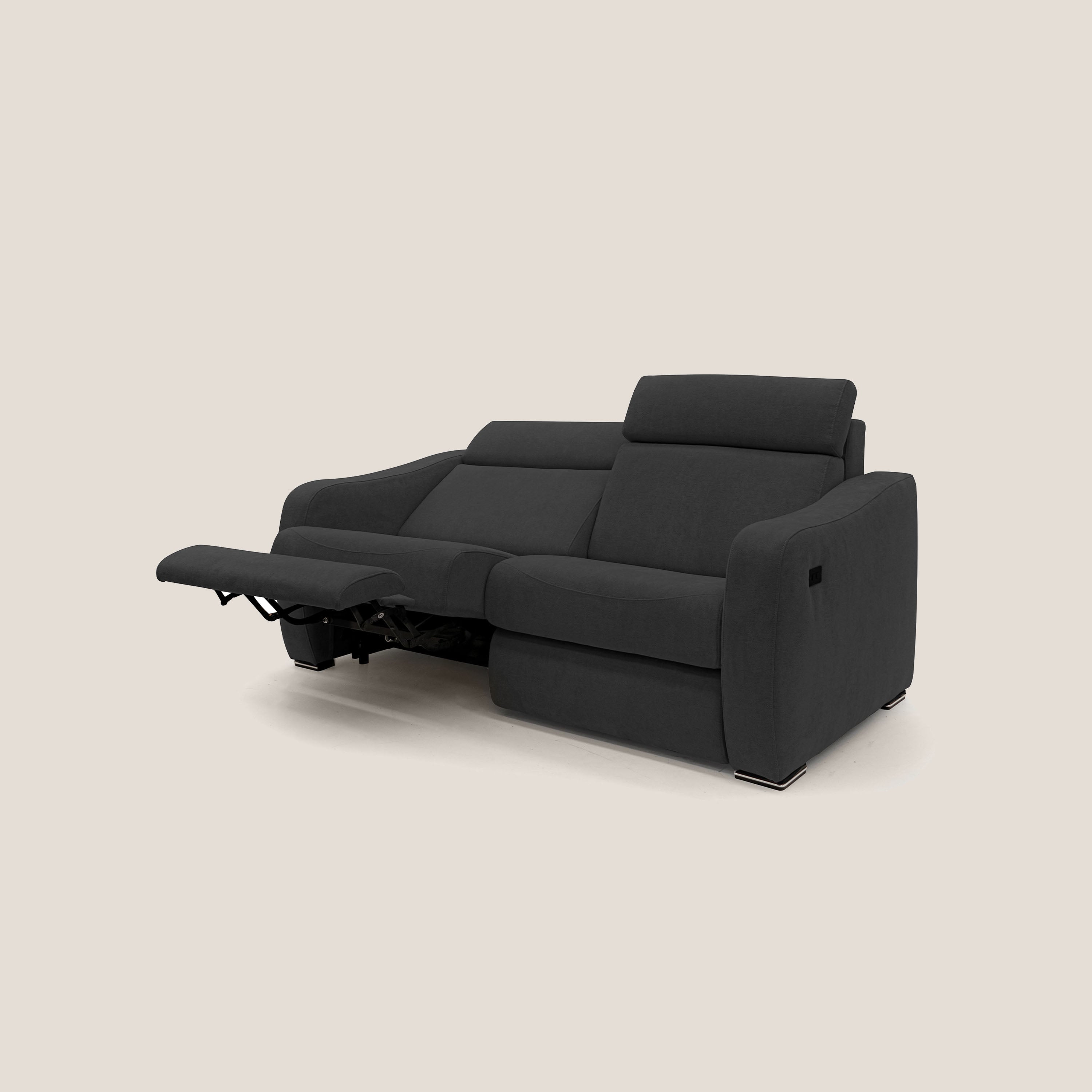 Gummy Divano con meccanismo relax elettrico nero - divani.store