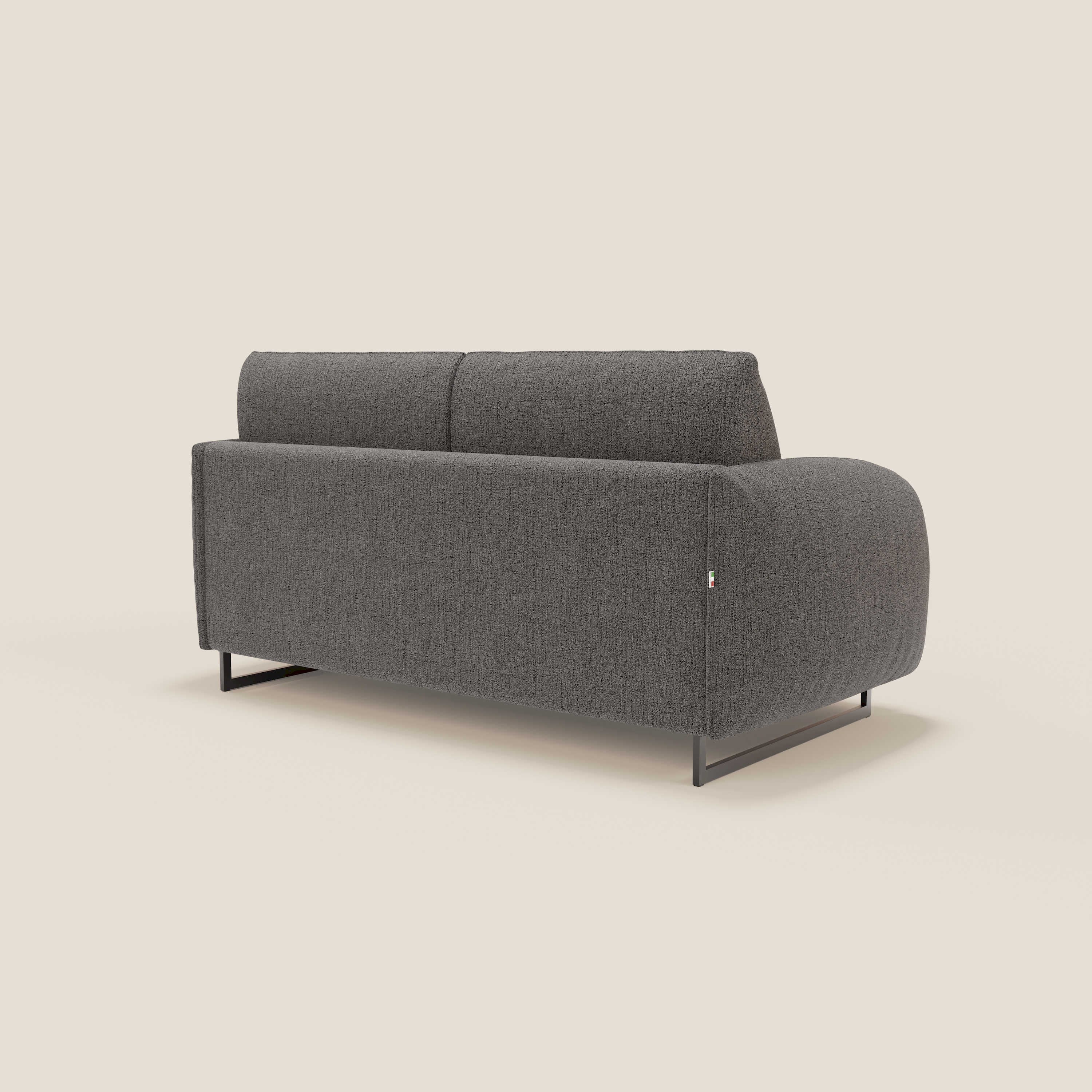 Ninfea divano letto Design Morbido con Piedini alti in Metallo e Materasso H18 cm in tessuto impermeabile T03 - divani.store