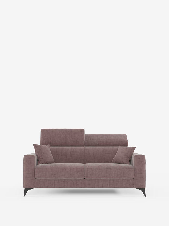 Pegaso canapé-lit double avec appuie-têtes inclinables en tissu jacquard anti-taches T22