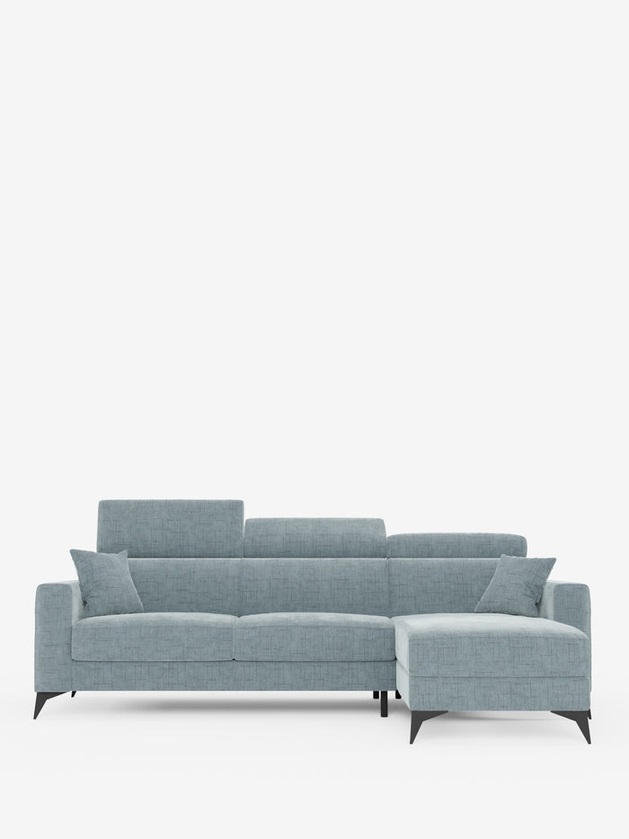 Pegaso canapé-lit double avec matelas - appuie-têtes réglables 100% déhoussable en tissu jacquard détachable T22