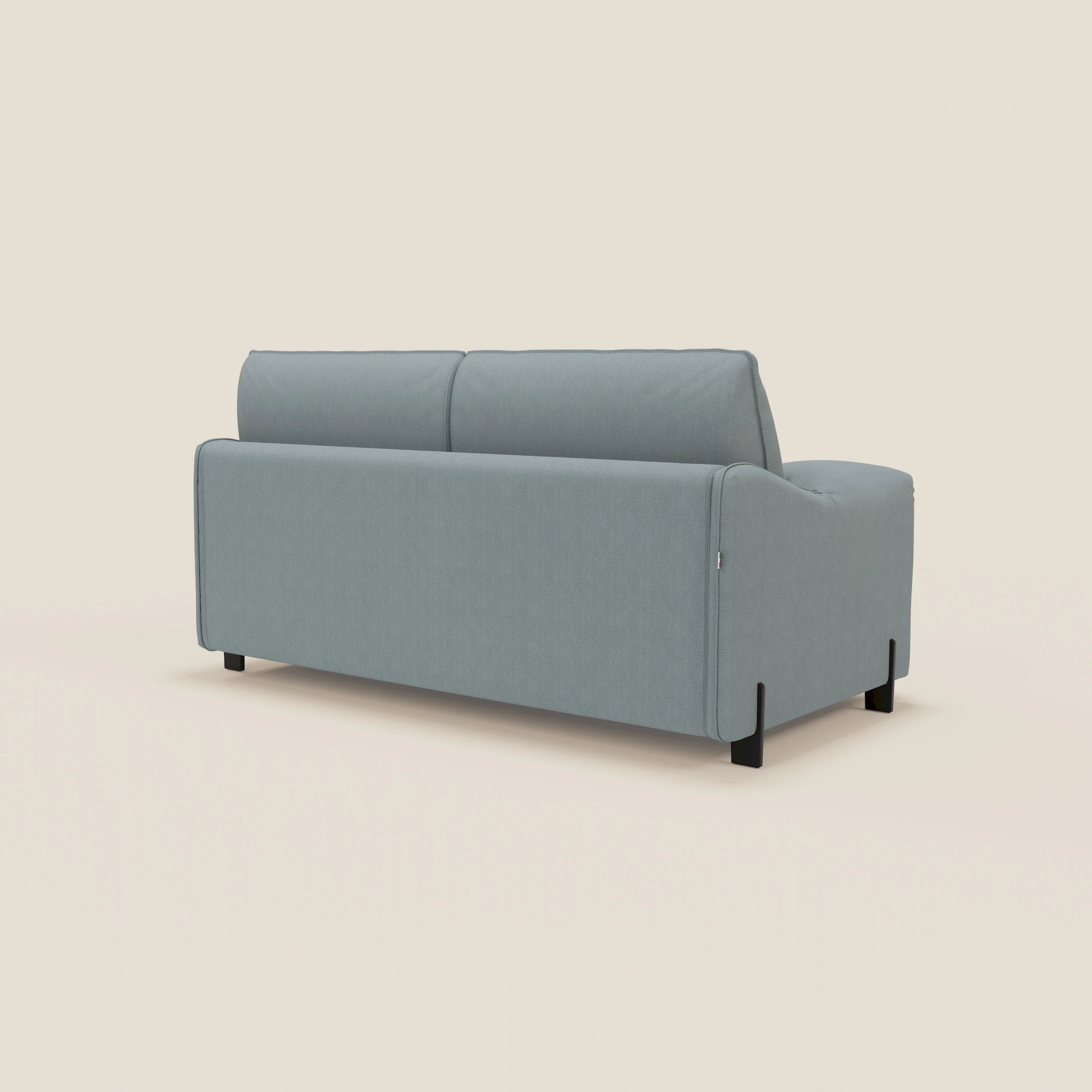 Primula divano letto con materasso alto 18 cm - braccioli mobili e tessuto smacchiabile T05 - divani.store