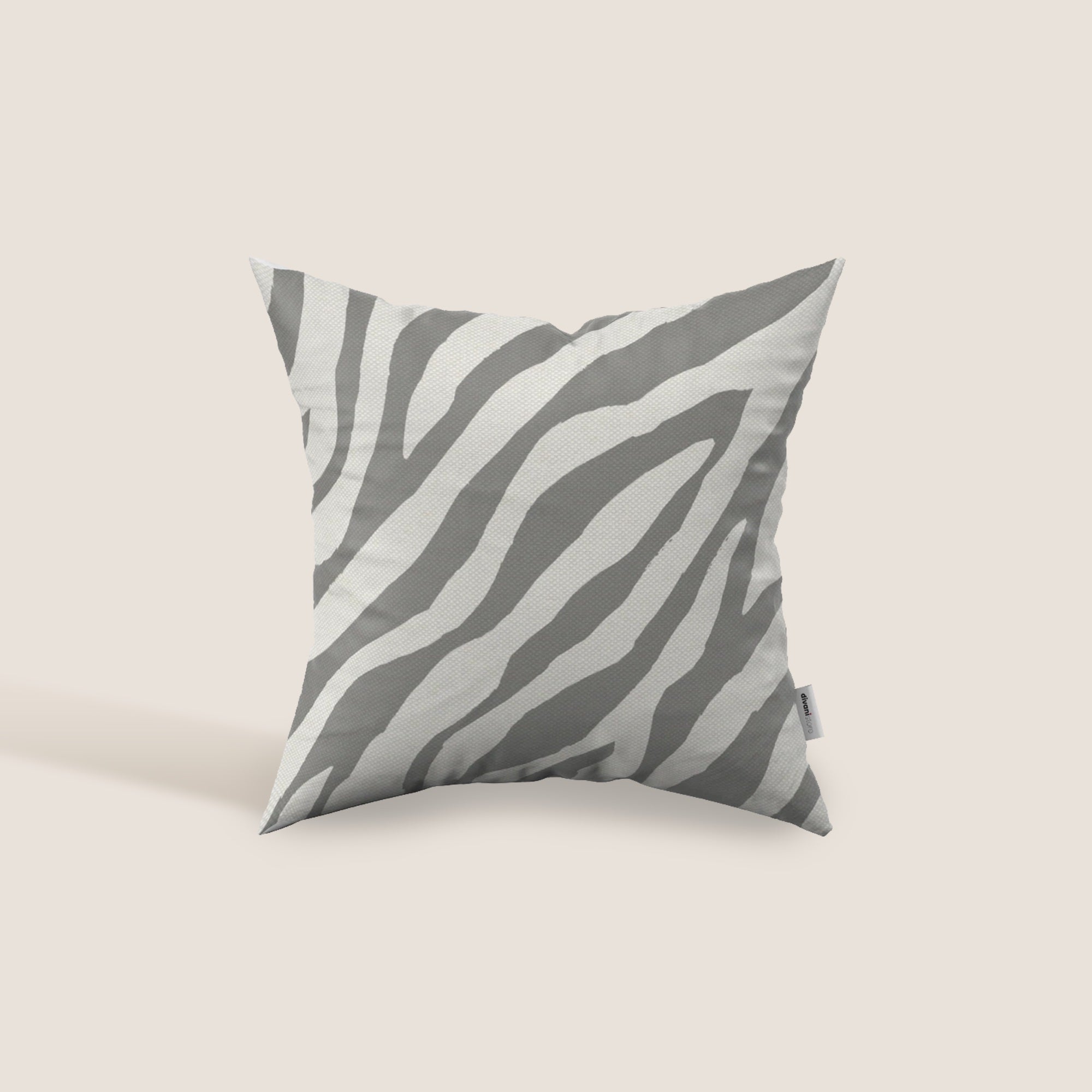 Stripe cuscini geometrici in tessuto Idrorepellente disponibile in diversi colori grigio - divani.store