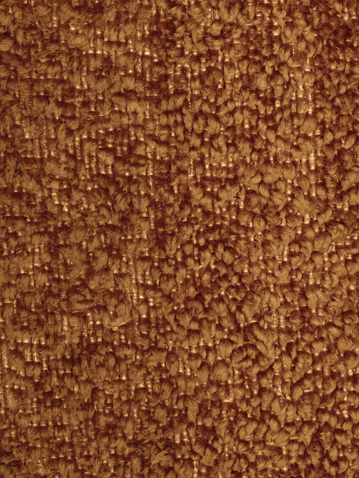 Primo piano del divano modulare a 3 posti “Mosaic” in bouclé di Divani.Store, che mette in risalto il suo tessuto marrone testurizzato con un pelo fitto e ad anelli che ricorda il tessuto bouclé. Il rivestimento smacchiabile T21 presenta una superficie ruvida e decorata che conferisce un aspetto caldo e accogliente, mentre l’illuminazione mette in risalto la morbida trama e la ricca tonalità marrone caratteristiche di questo elegante design capitonné e modulare.