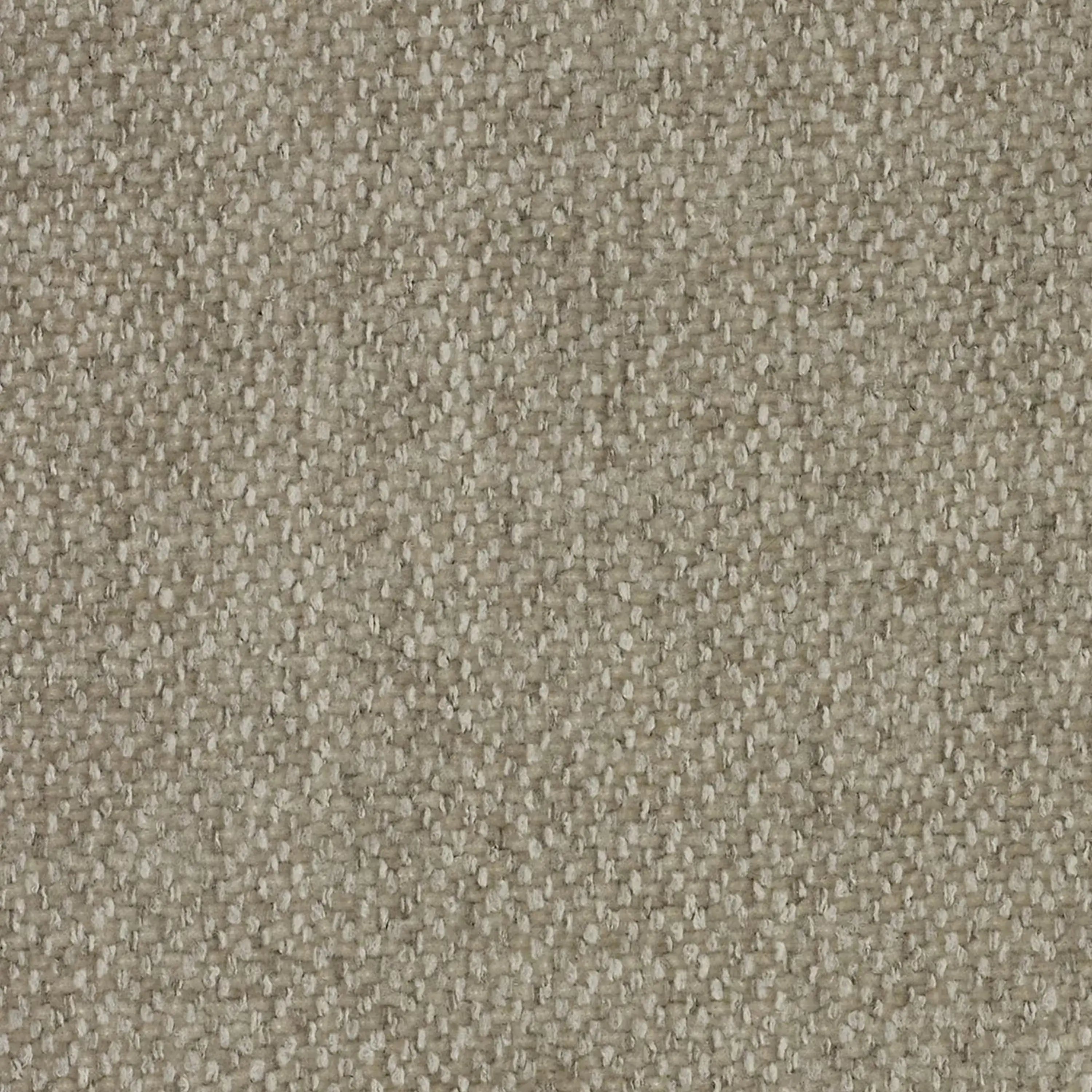 Primo piano del tessuto smacchiabile T23 del divano Doric 3 posti di Divani.Store, caratterizzato da una fitta trama di fili beige e marrone chiaro per una consistenza durevole e uniforme.
