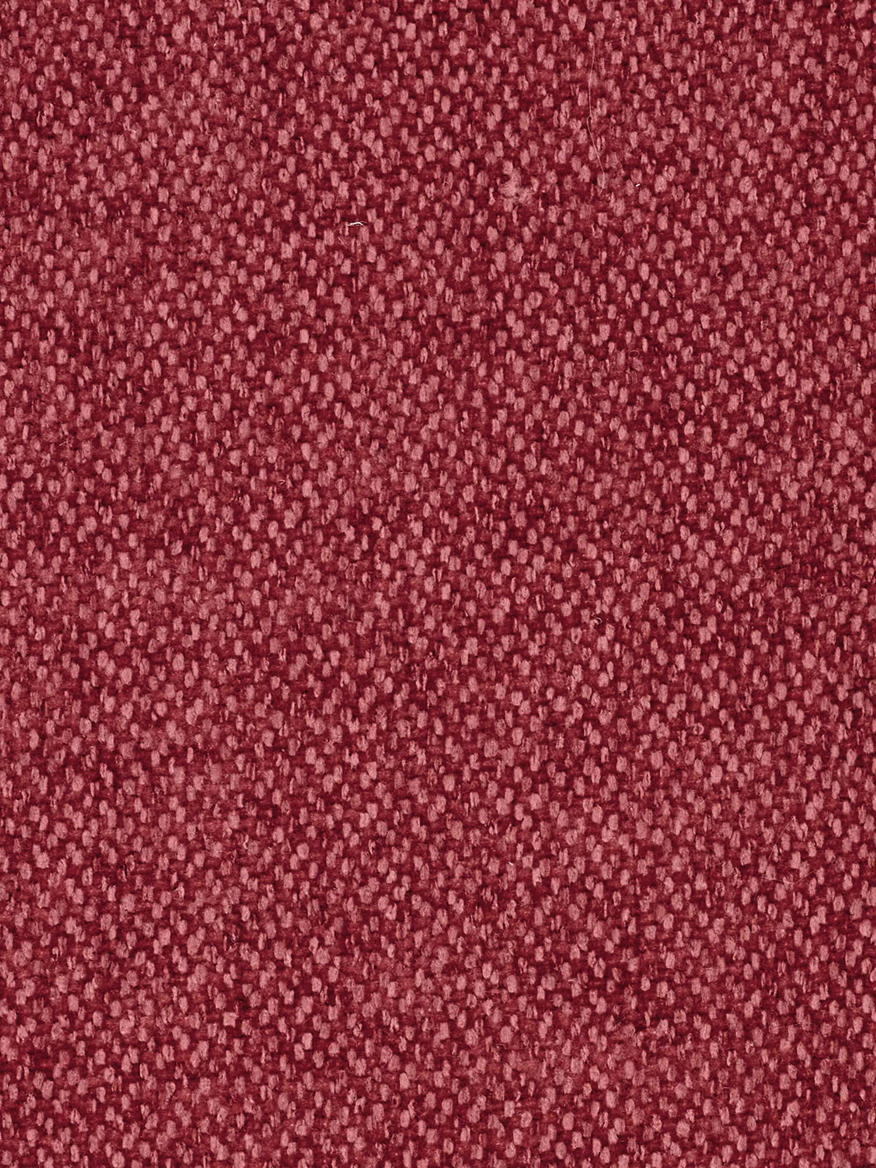 Primo piano di un tessuto rosso a trama ruvida, con un motivo uniforme e a trama fitta, che ricorda il rivestimento del divano letto matrimoniale “Sole” dal design compatto di Divani.Store. Il materiale, realizzato al 100% in tessuto T23 sfoderabile e antimacchia, presenta una superficie leggermente in rilievo e irregolare, con varie sfumature di rosso che creano una sottile profondità visiva nell’immagine. Non sono visibili altri oggetti o elementi.