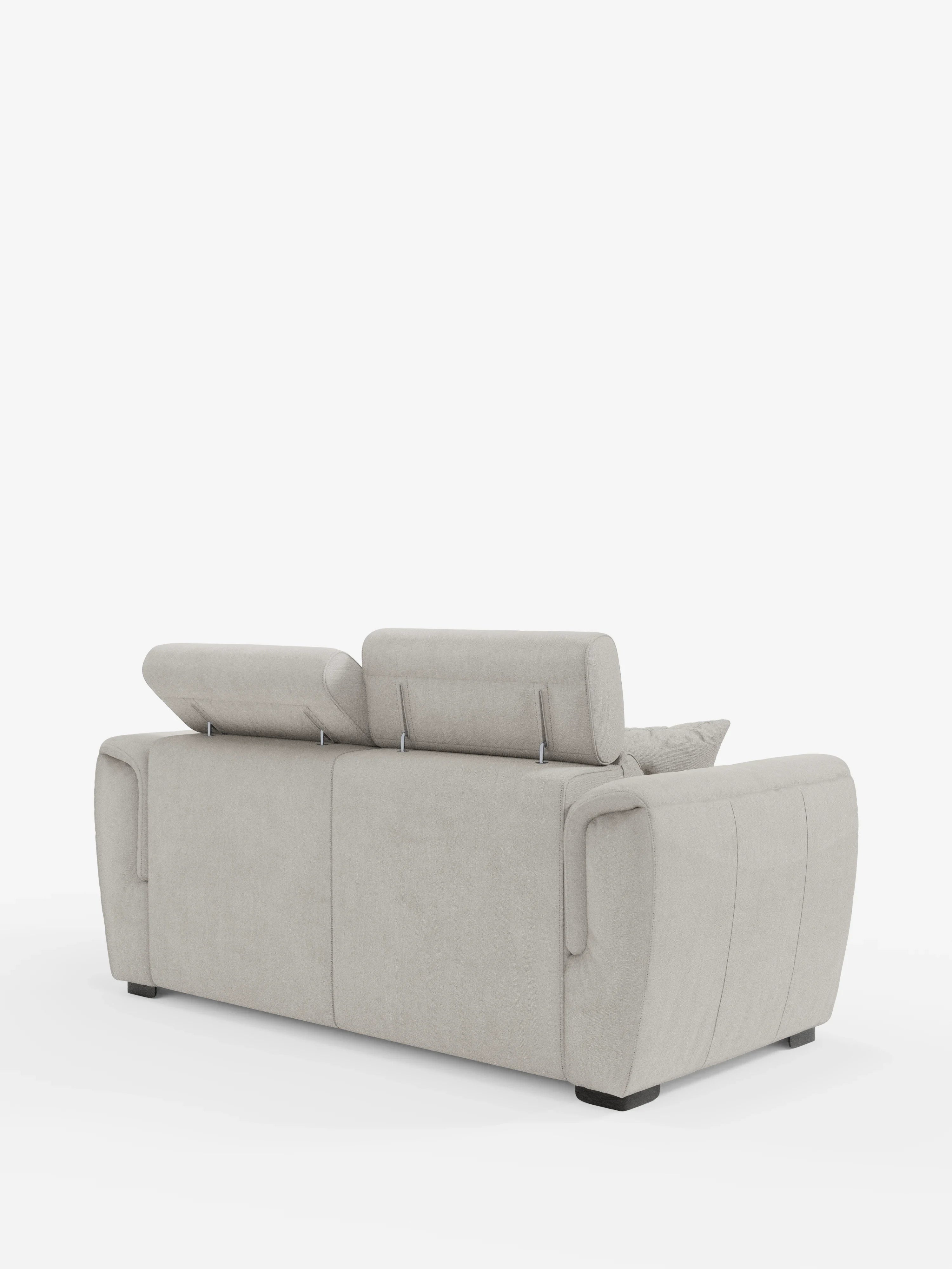 Titano Canapé 2 places extensible avec appuie-têtes inclinables en tissu anti-taches Oeko-Tex®