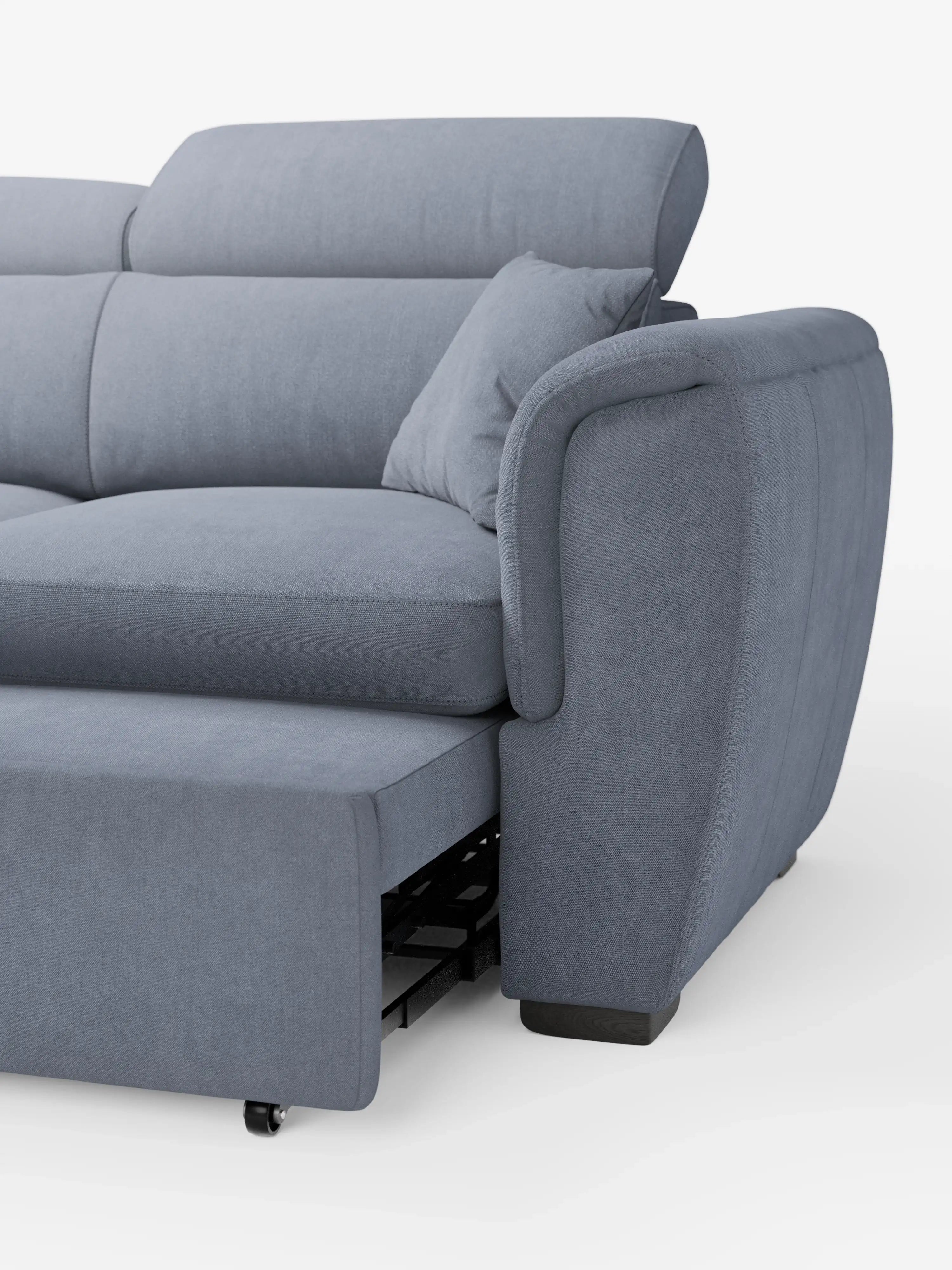Titano Canapé 2 places extensible avec appuie-têtes inclinables en tissu anti-taches Oeko-Tex®