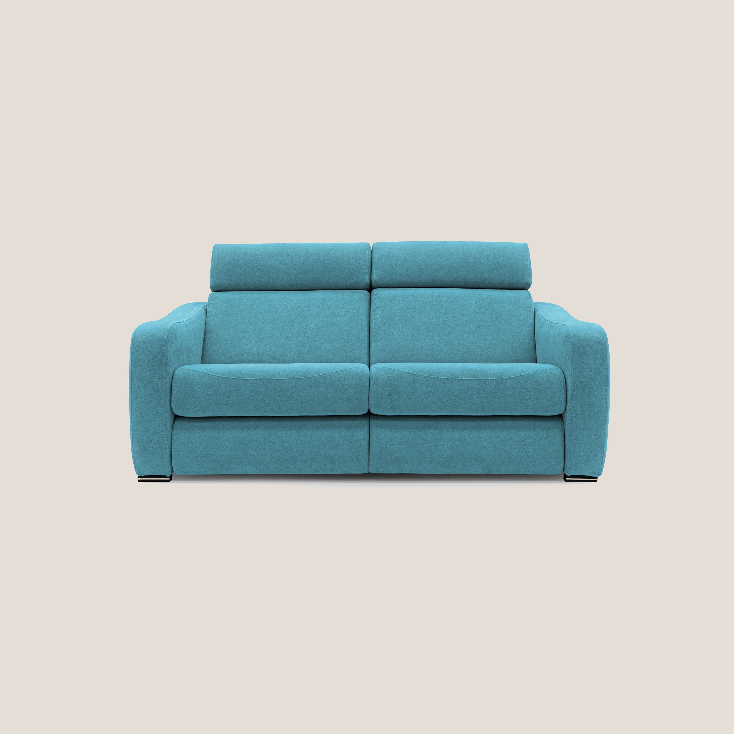 Gummy Divano con meccanismo relax elettrico azzurro - divani.store