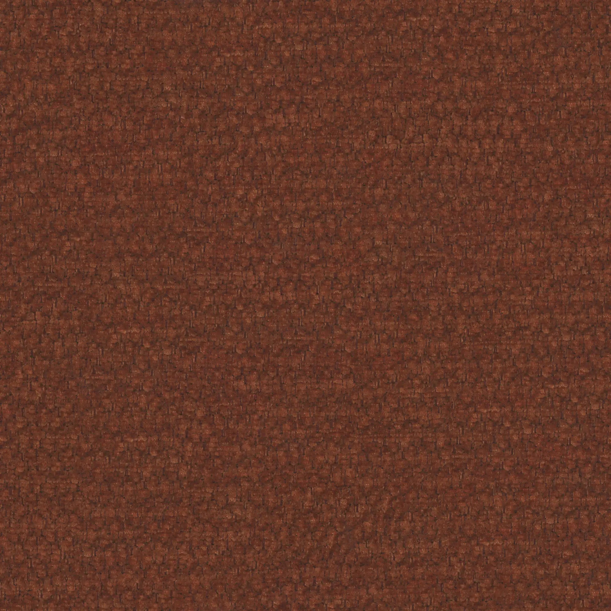 Primo piano del letto imbottito ONYX di Letti.store, realizzato con un tessuto testurizzato color bruno-rossastro certificato Oeko-Tex® dalla trama fitta a riccioli: ideale per la sua testiera verticale e perfetto per una camera da letto moderna.