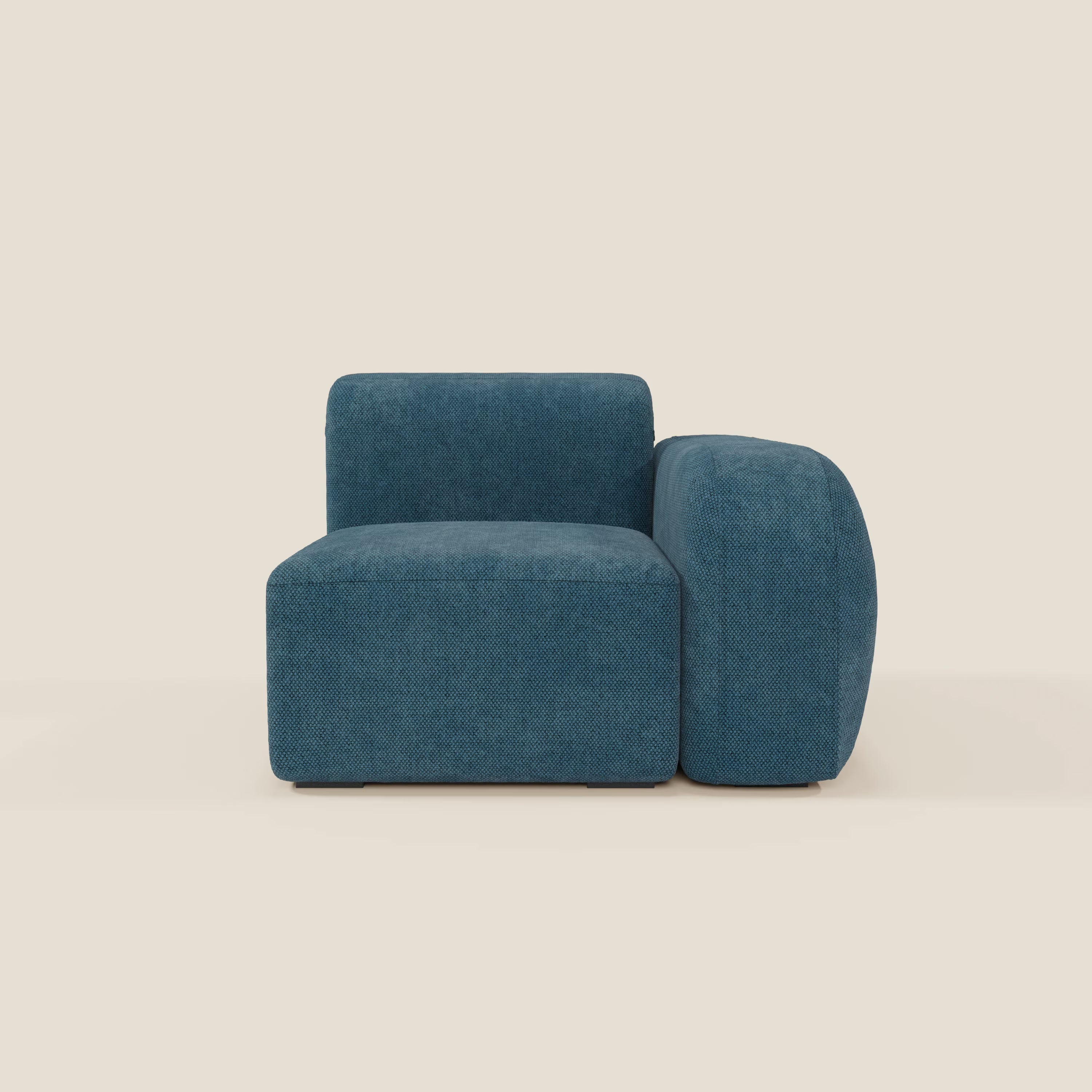 BonBon module terminal 105 cm droit ou gauche - Édition Grande Fratello bleu canard