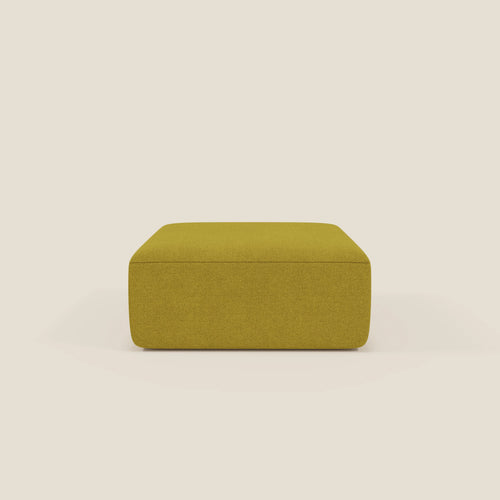 BonBon pouf divano modulare in 2 dimensioni in tessuto smacchiabile T23 giallo sole - divani.store