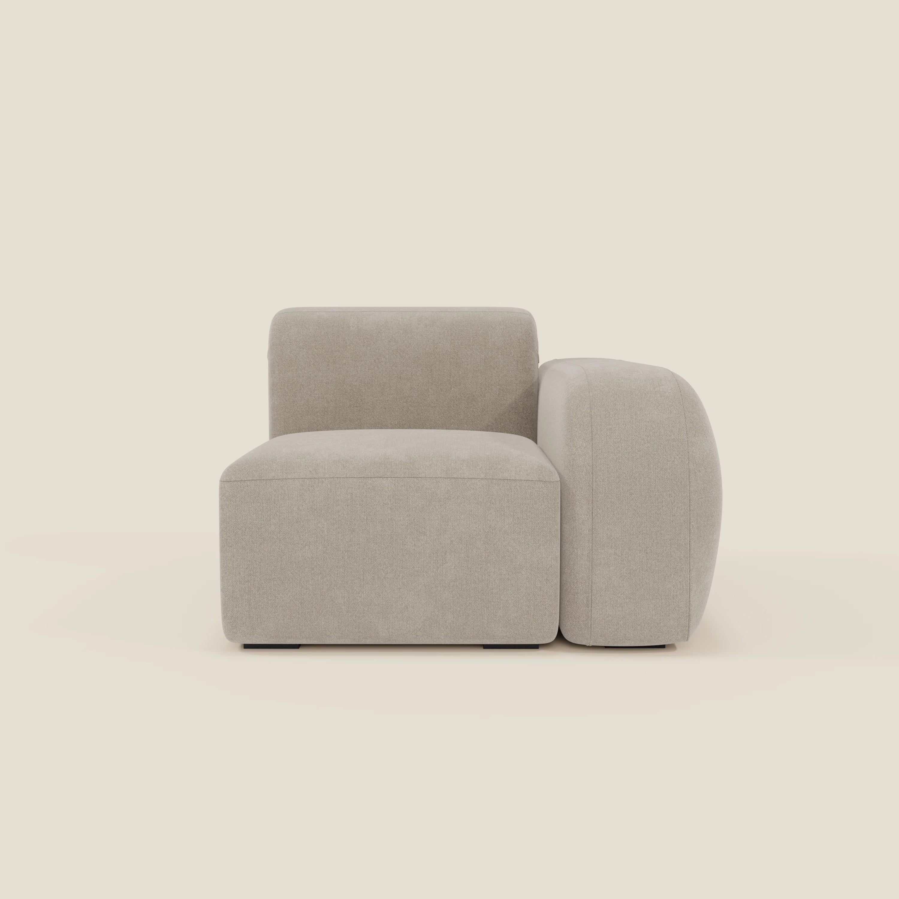 BonBon module terminal 105 cm droit ou gauche - tissu détachable T23 crème