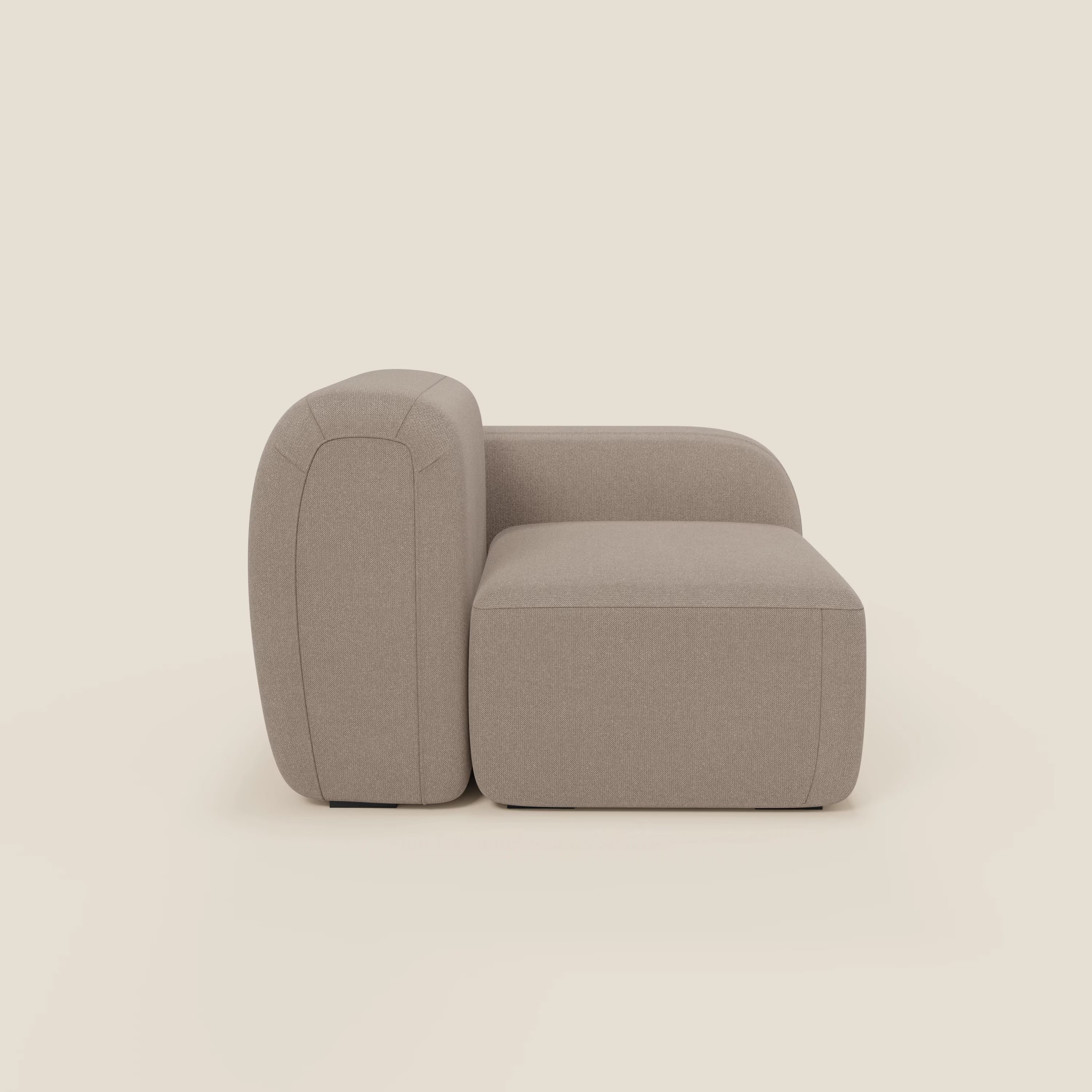 BonBon module terminal 105 cm droit ou gauche - tissu détachable T23 tortora