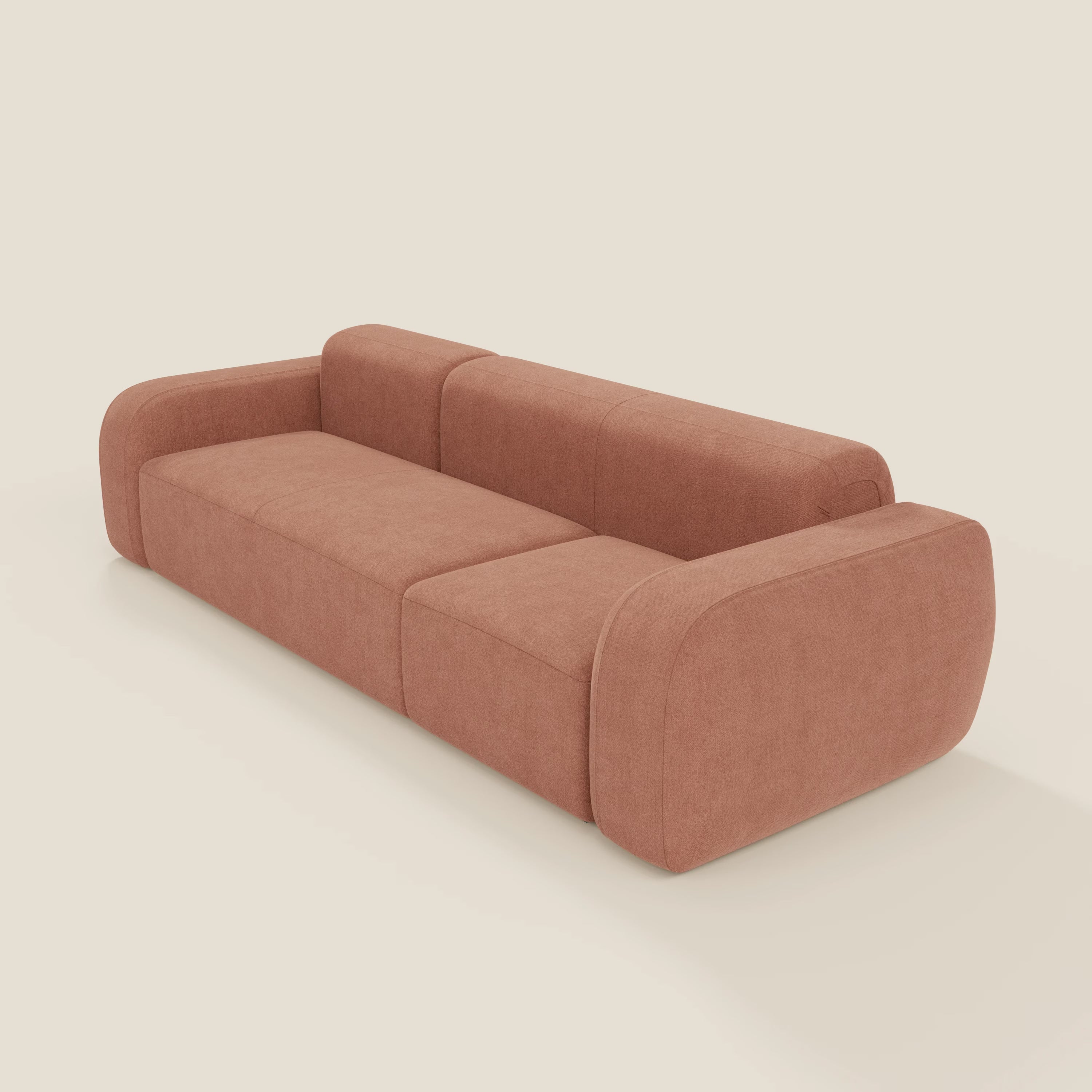 BonBon Canapé modulable – Composition linéaire en tissu détachable T23 pêche