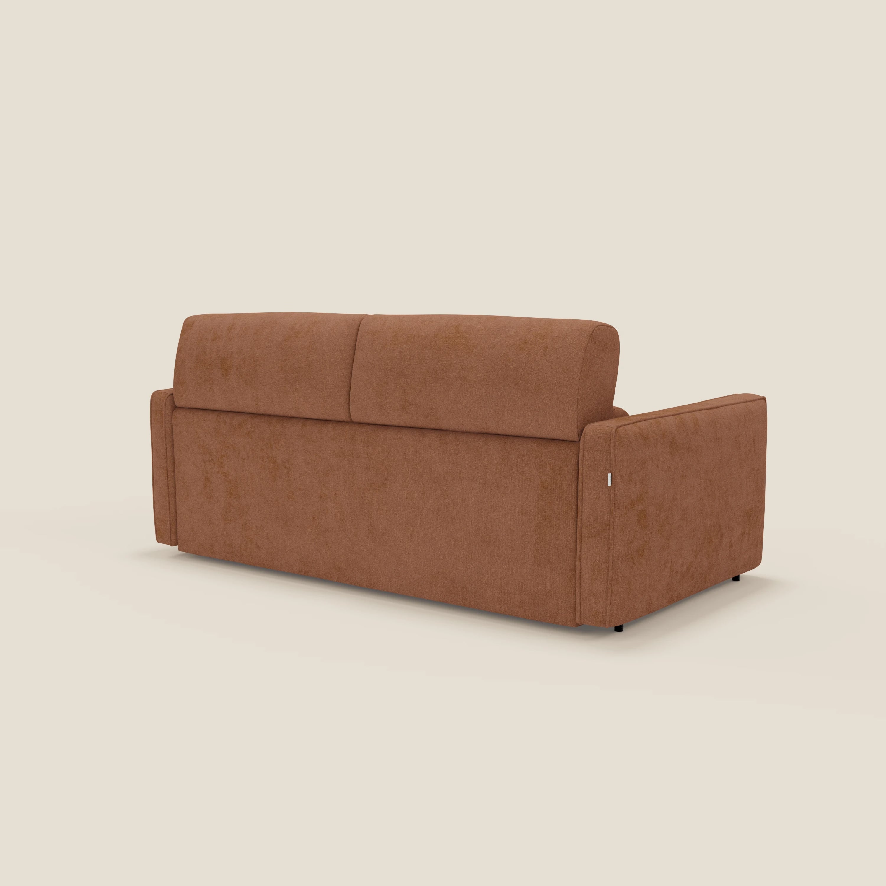Nivon Canapé convertible moderne avec têtière en tissu détachable à l'eau T25 orange