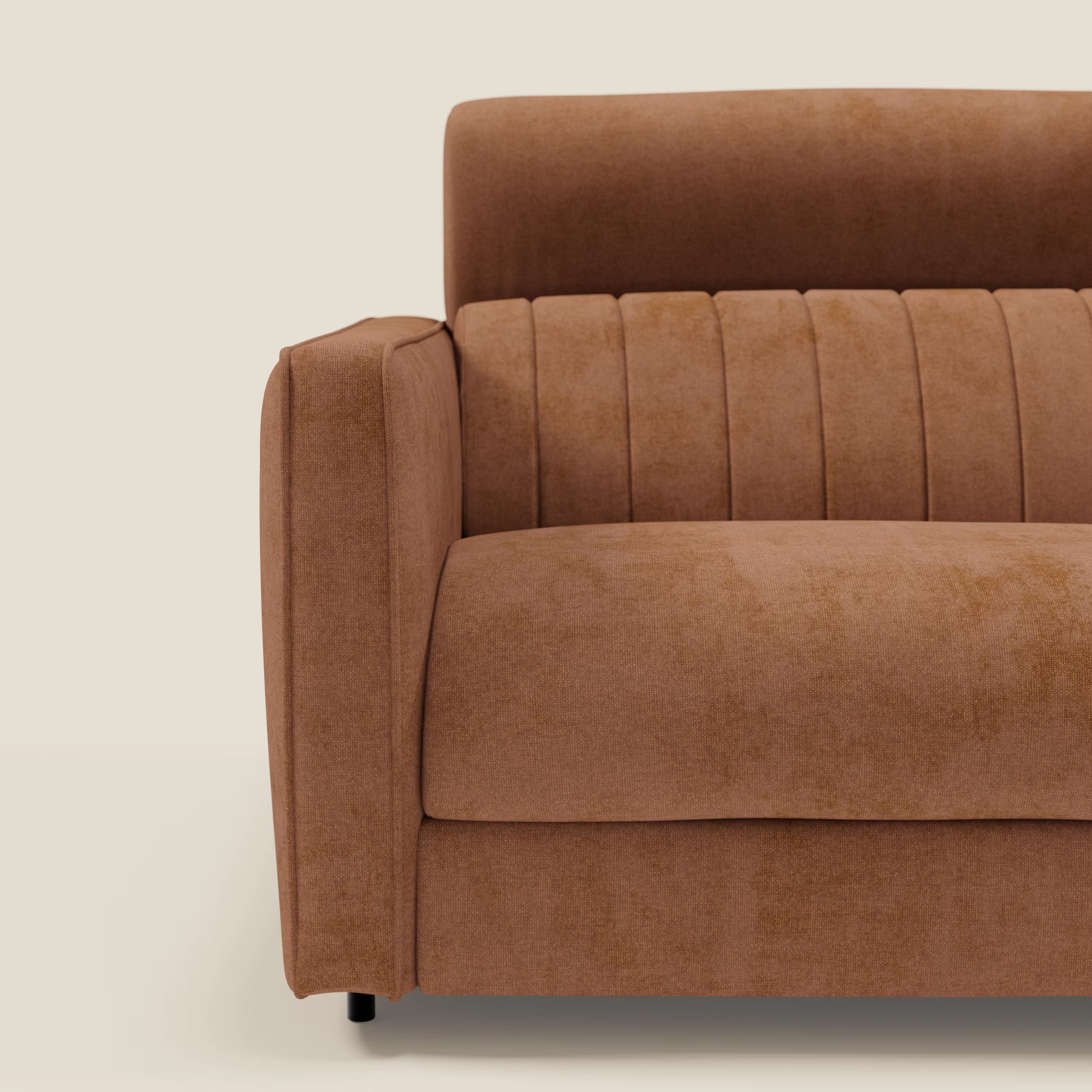 Nivon Canapé convertible moderne avec têtière en tissu détachable à l'eau T25 orange