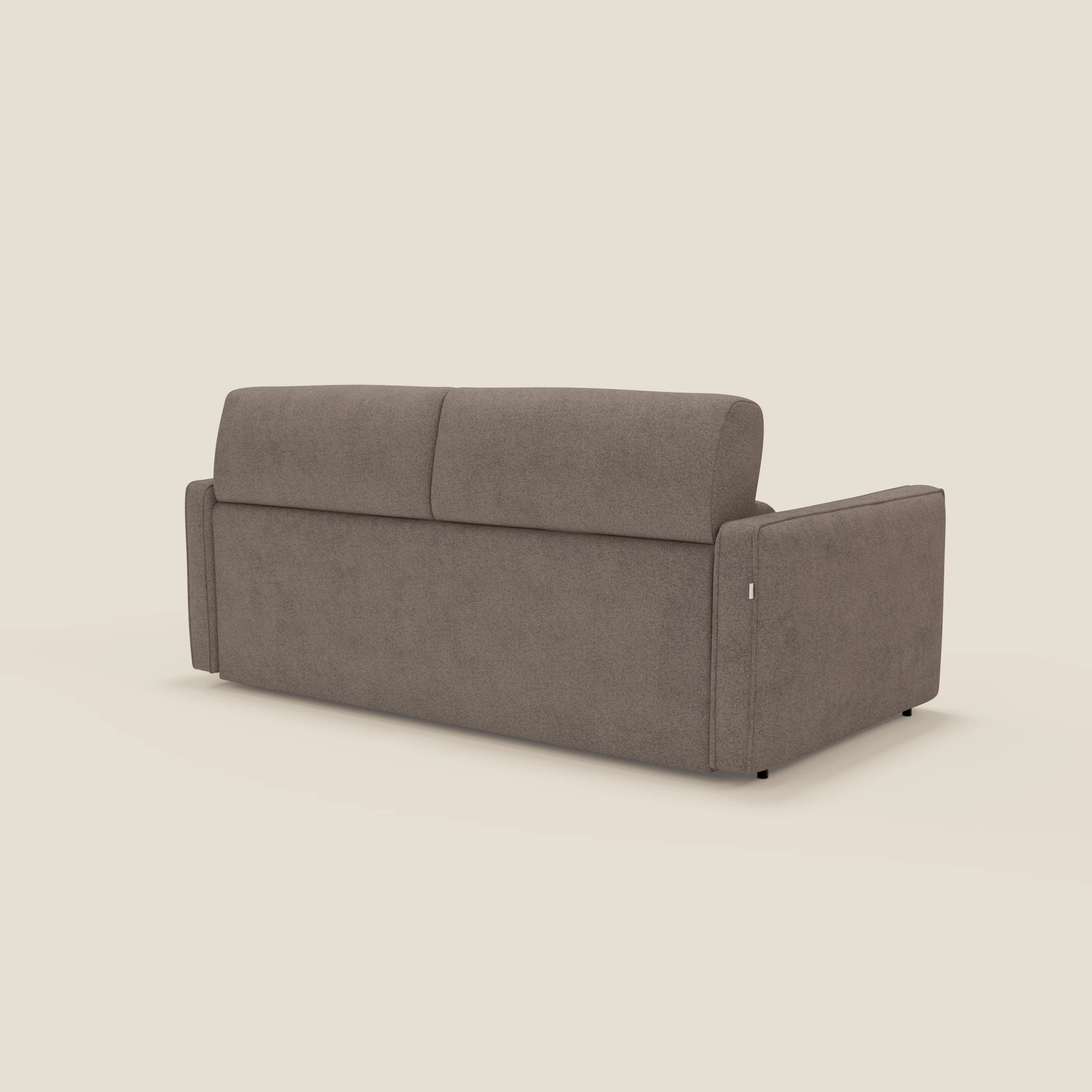 Nivon Canapé convertible moderne avec têtière en tissu détachable à l'eau T25 marron