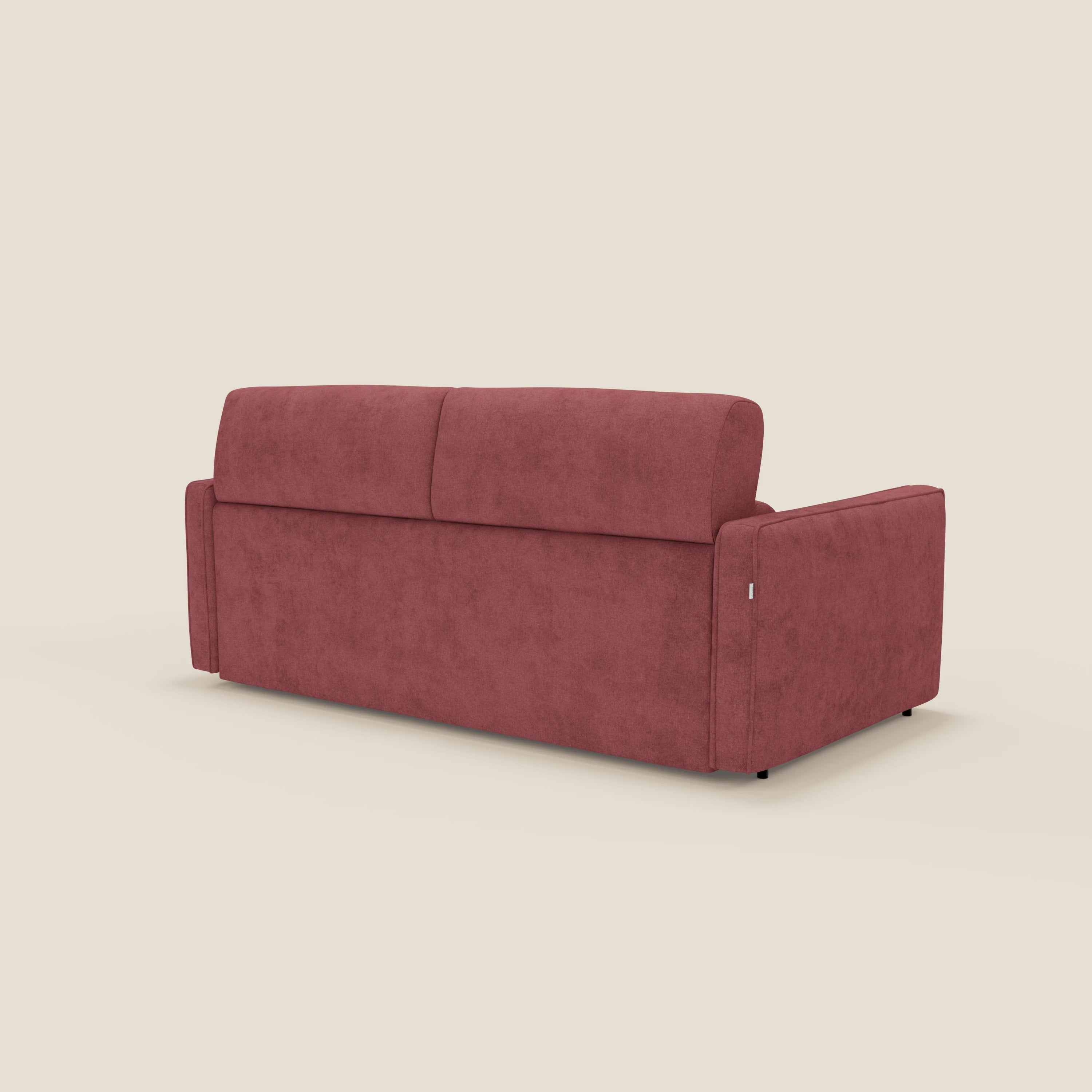 Nivon Canapé convertible moderne avec têtière en tissu détachable à l'eau T25 rouge