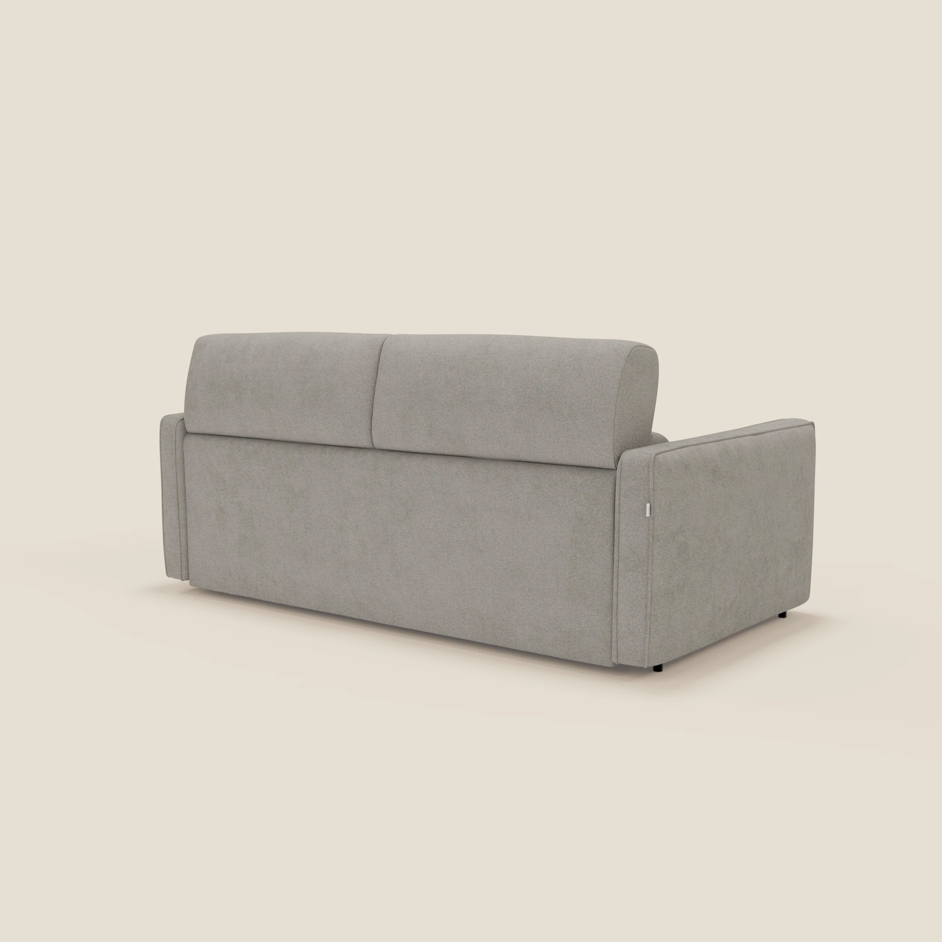 Nivon Canapé convertible moderne avec têtière en tissu détachable à l'eau T25 taupe