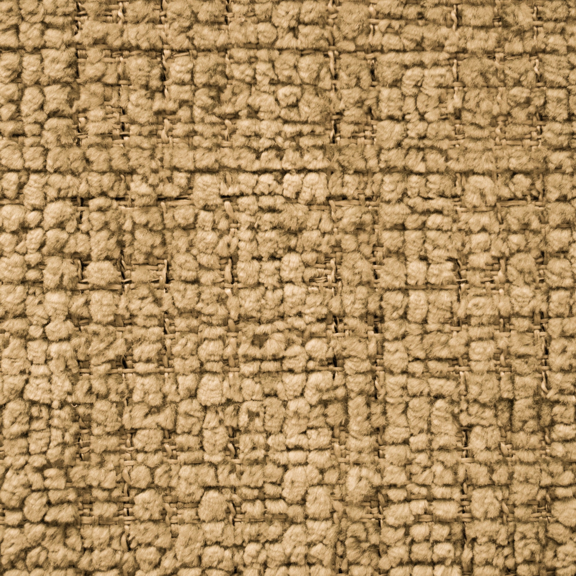 Primo piano di Personalizzazione in T28 di Divani.Store: un tessuto beige con una trama a griglia. I filati spessi e morbidi creano una superficie morbida e tattile, con linee di tratteggio visibili e sottili sfumature.