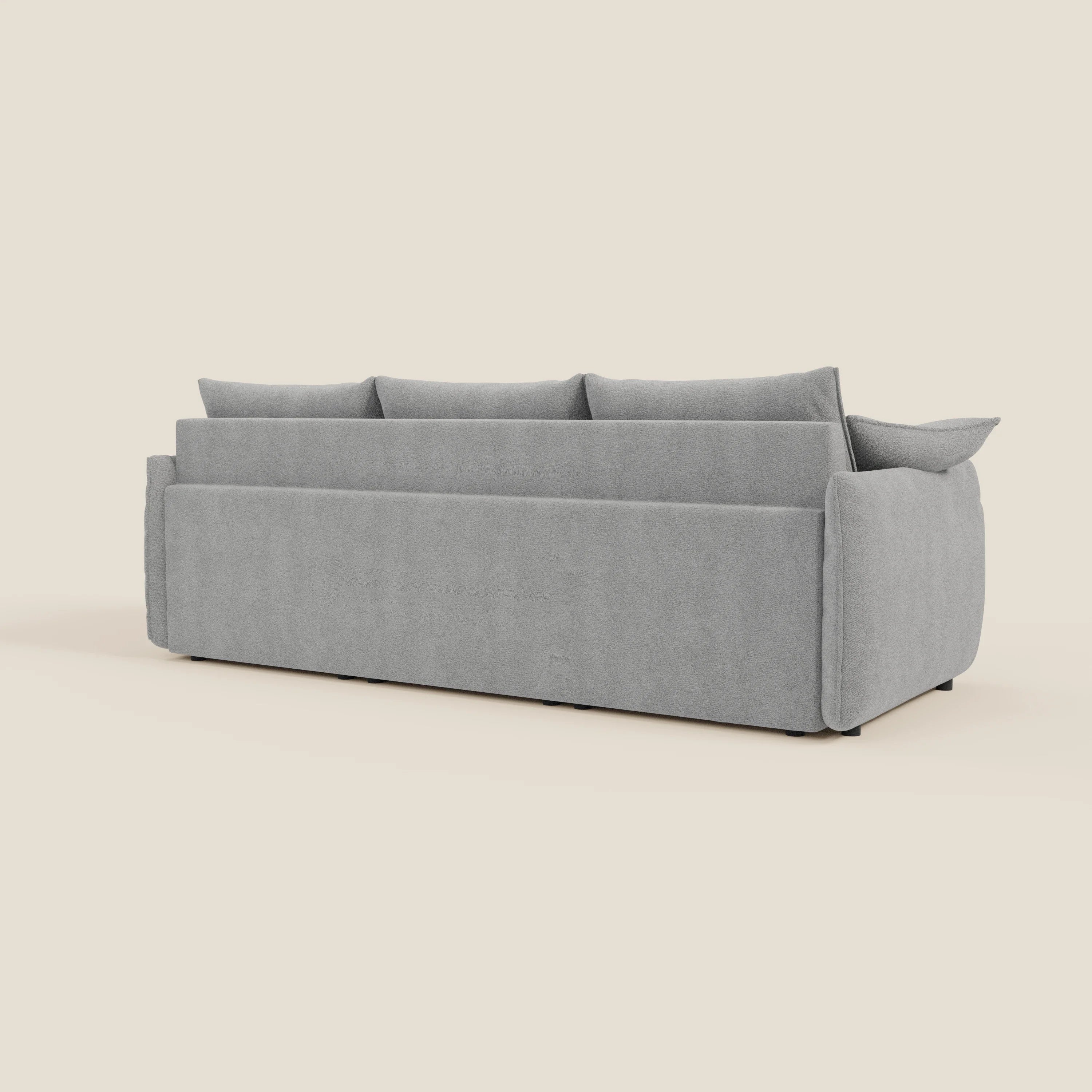 Flexar Canapé d'angle réversible avec assises coulissantes en bouclette douce imperméable T07