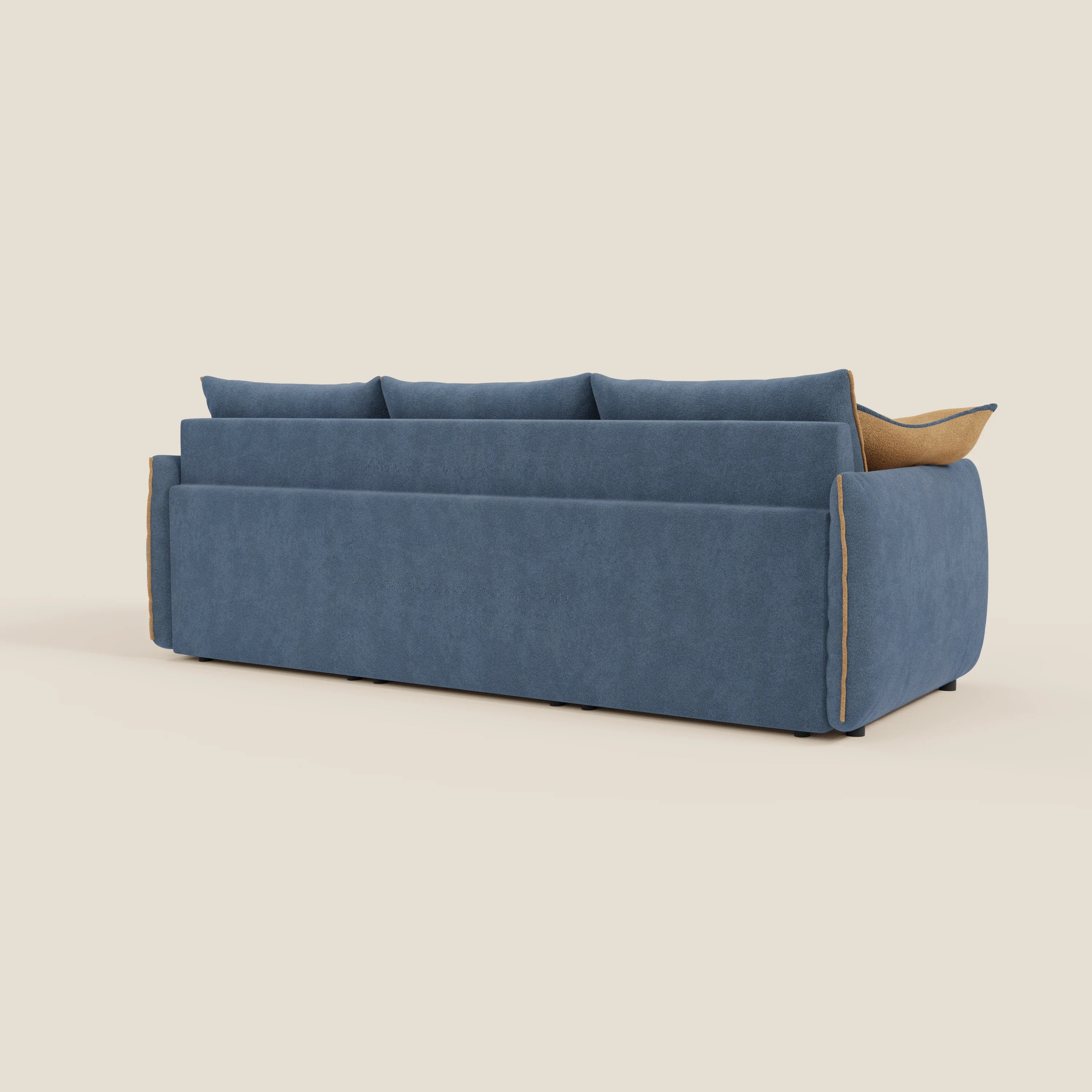 Flexar Canapé  avec 3 assises coulissantes et dossier en duvet en bouclette douce et imperméable T07