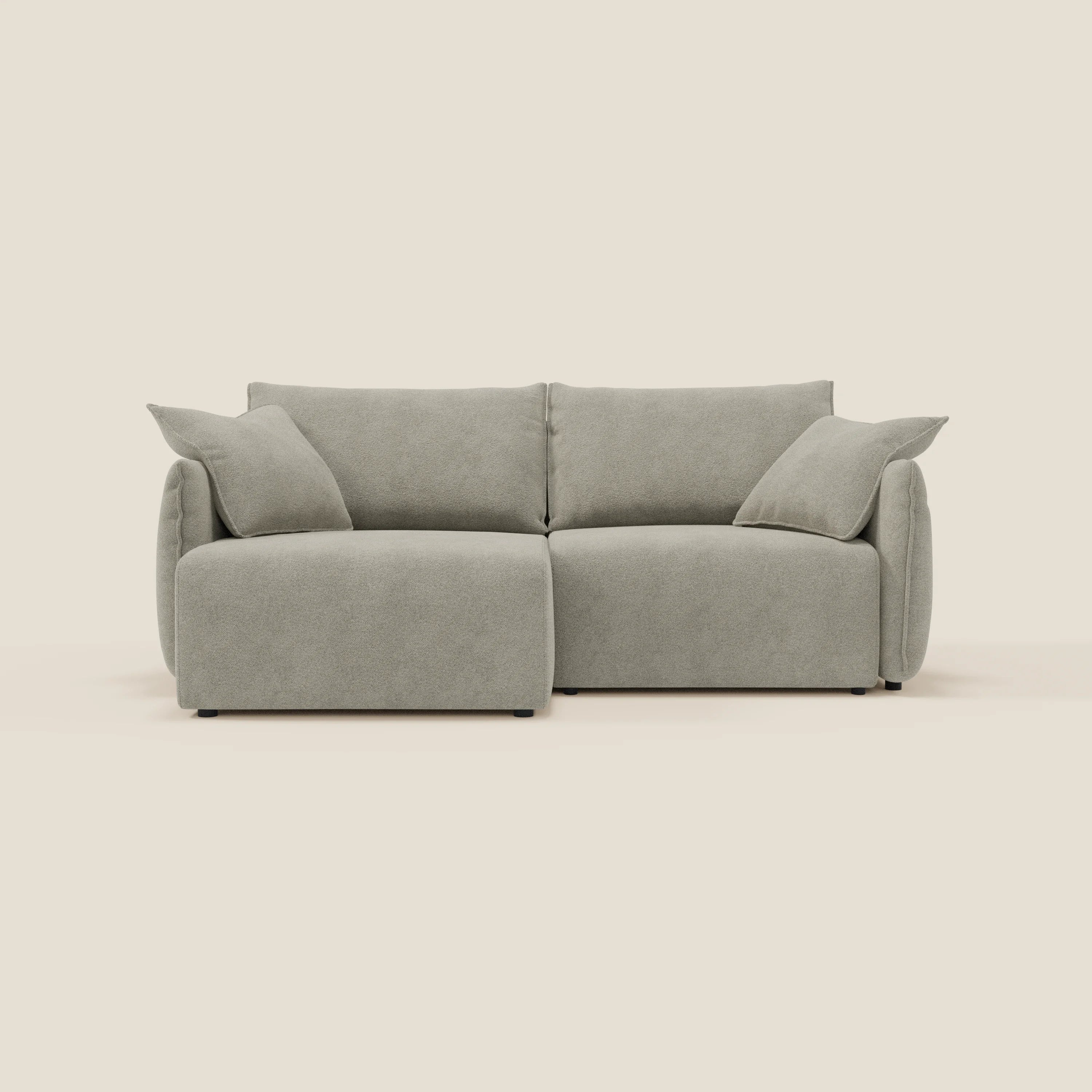 Flexar Canapé  avec assises coulissantes et dossier en duvet en bouclette douce et imperméable T07