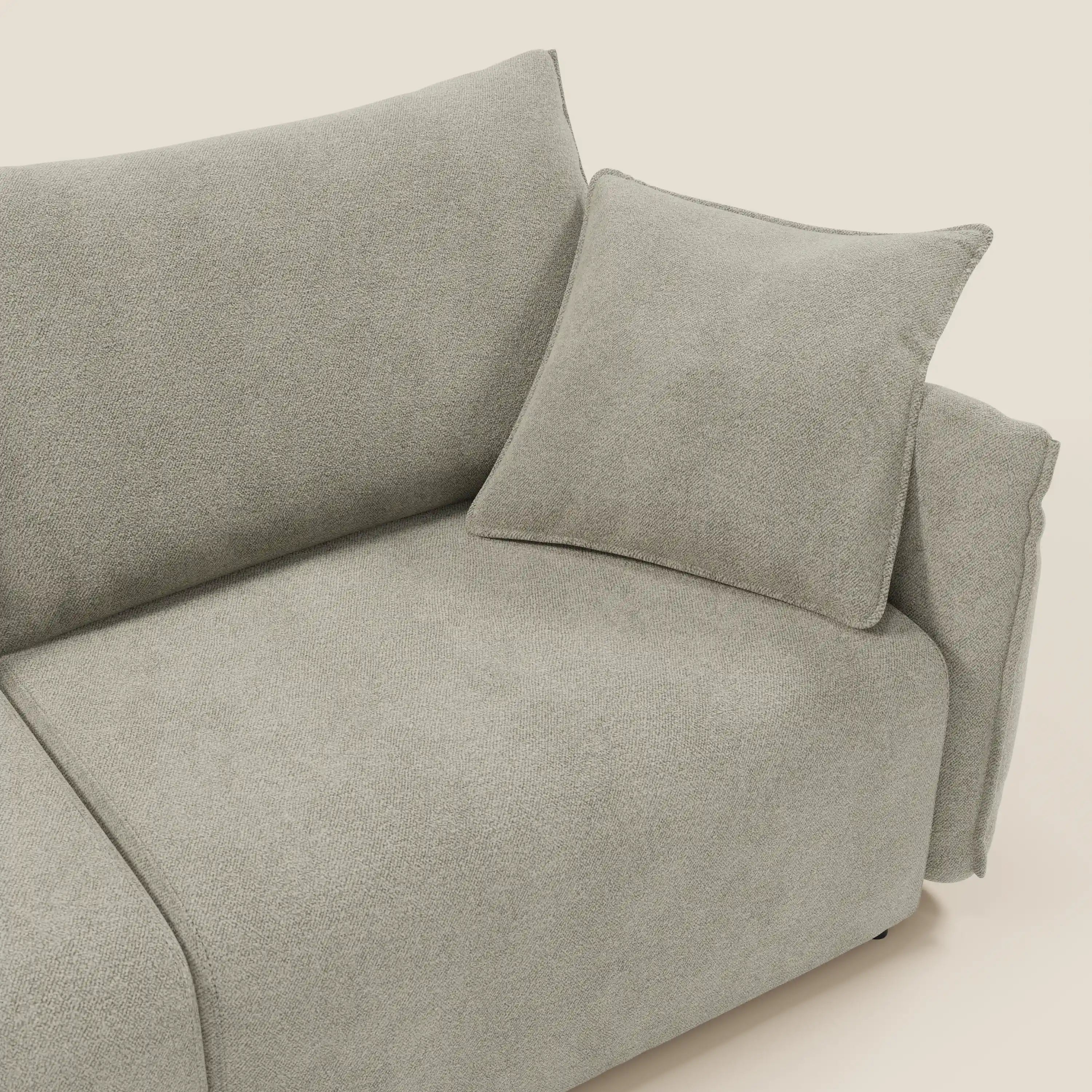 Flexar Canapé  avec assises coulissantes et dossier en duvet en bouclette douce et imperméable T07