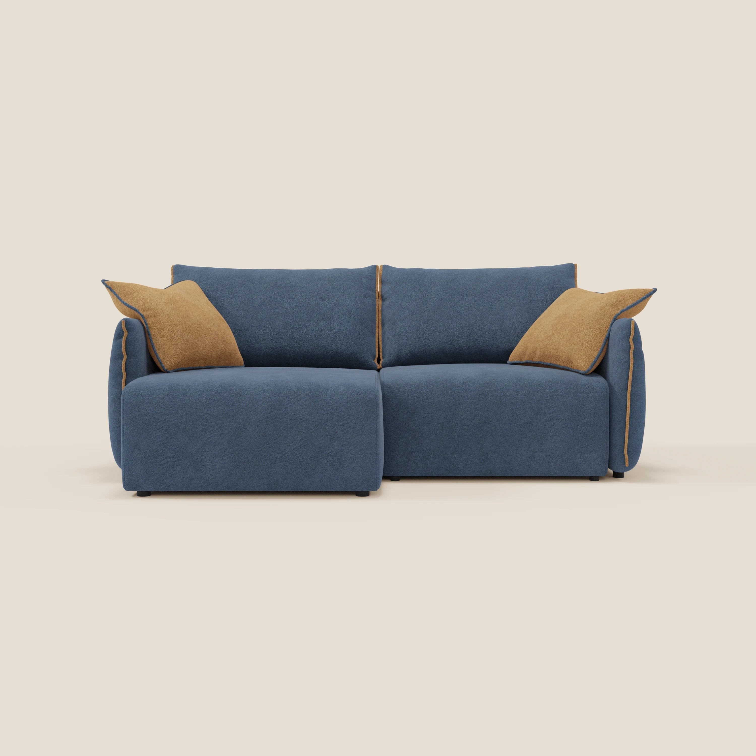 Flexar Canapé  avec assises coulissantes et dossier en duvet en bouclette douce et imperméable T07