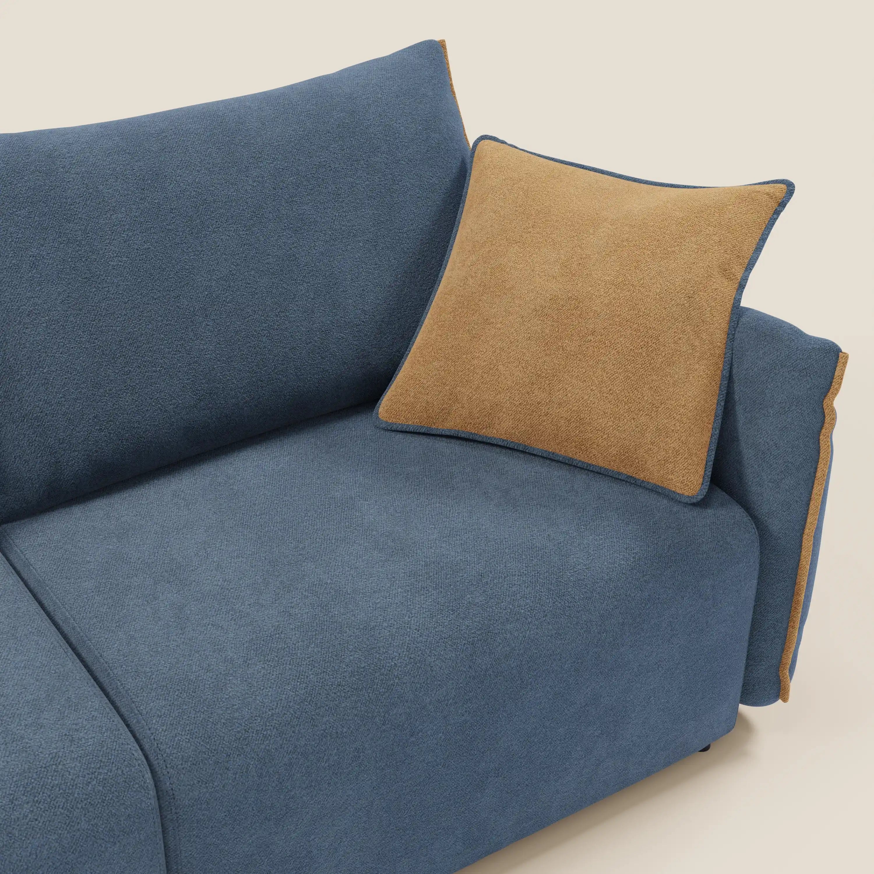 Flexar Canapé  avec assises coulissantes et dossier en duvet en bouclette douce et imperméable T07