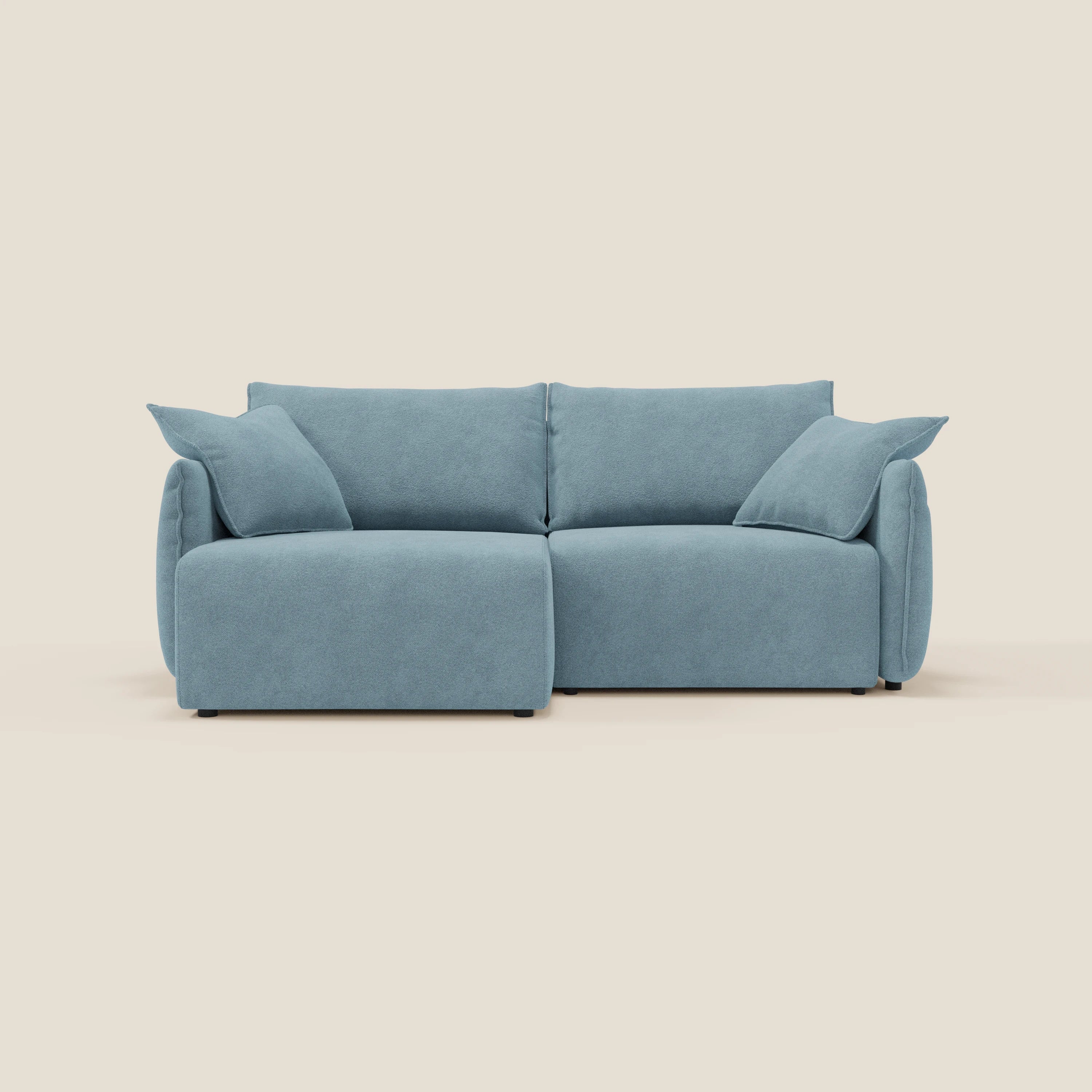 Flexar Canapé  avec assises coulissantes et dossier en duvet en bouclette douce et imperméable T07