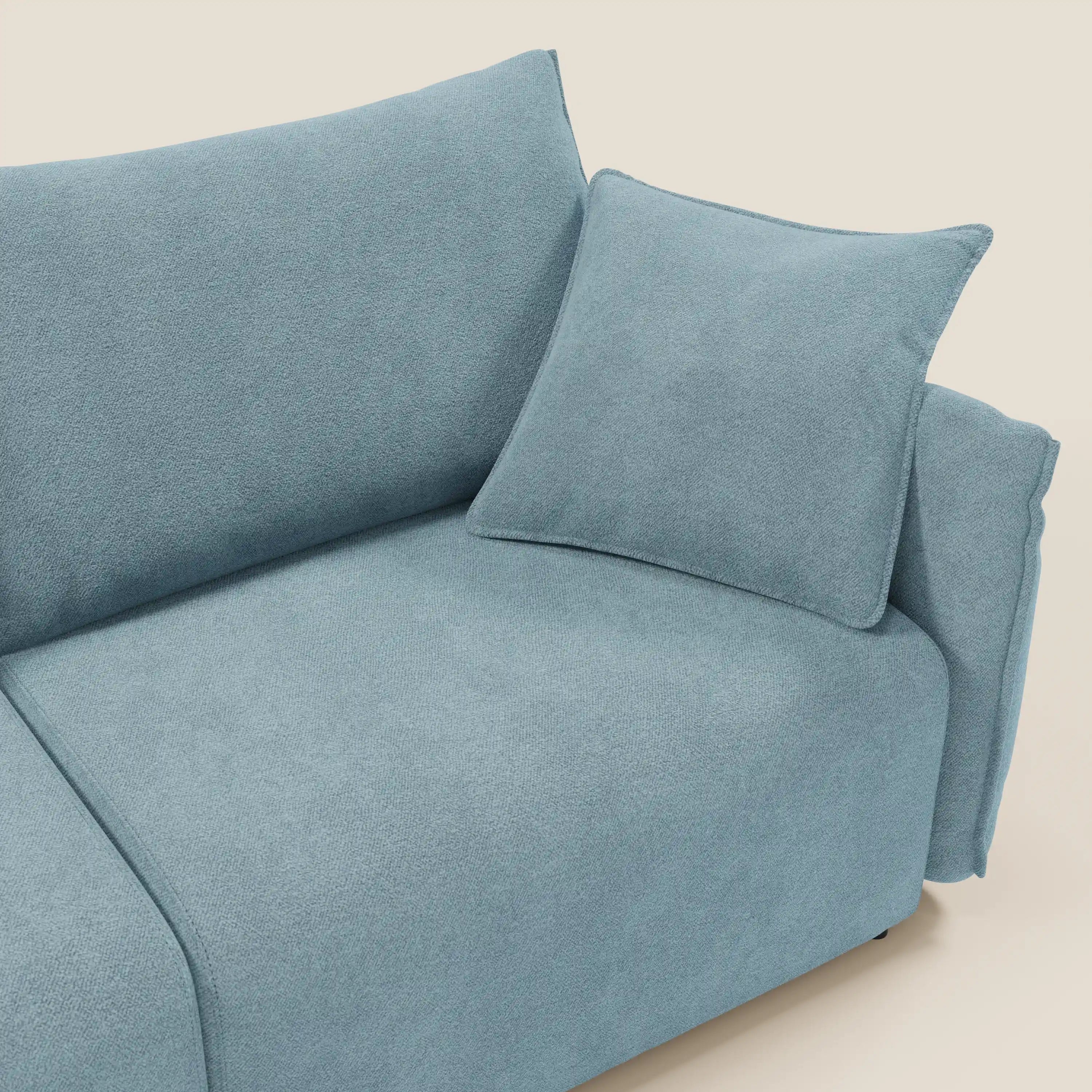 Flexar Canapé  avec assises coulissantes et dossier en duvet en bouclette douce et imperméable T07