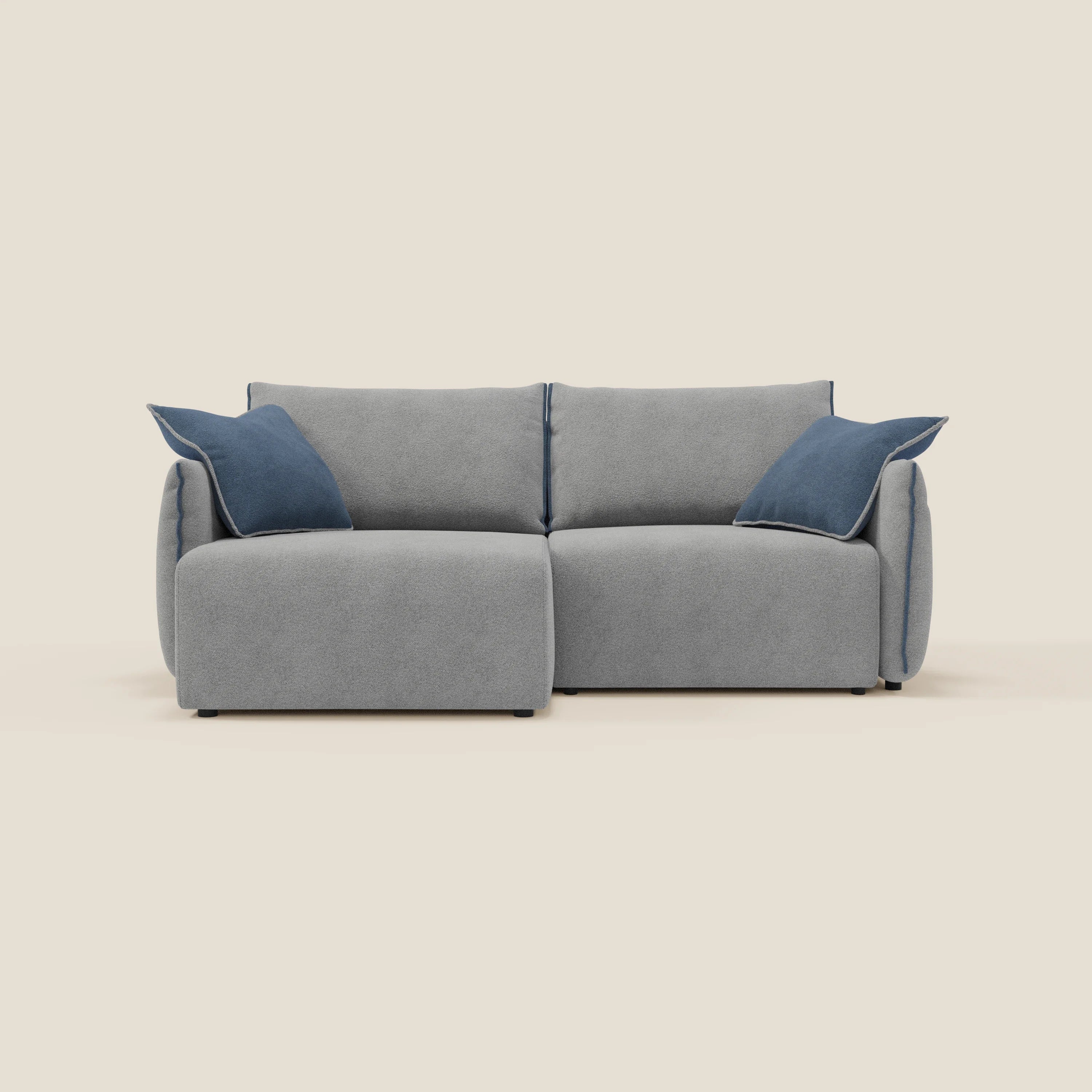 Flexar Canapé  avec assises coulissantes et dossier en duvet en bouclette douce et imperméable T07
