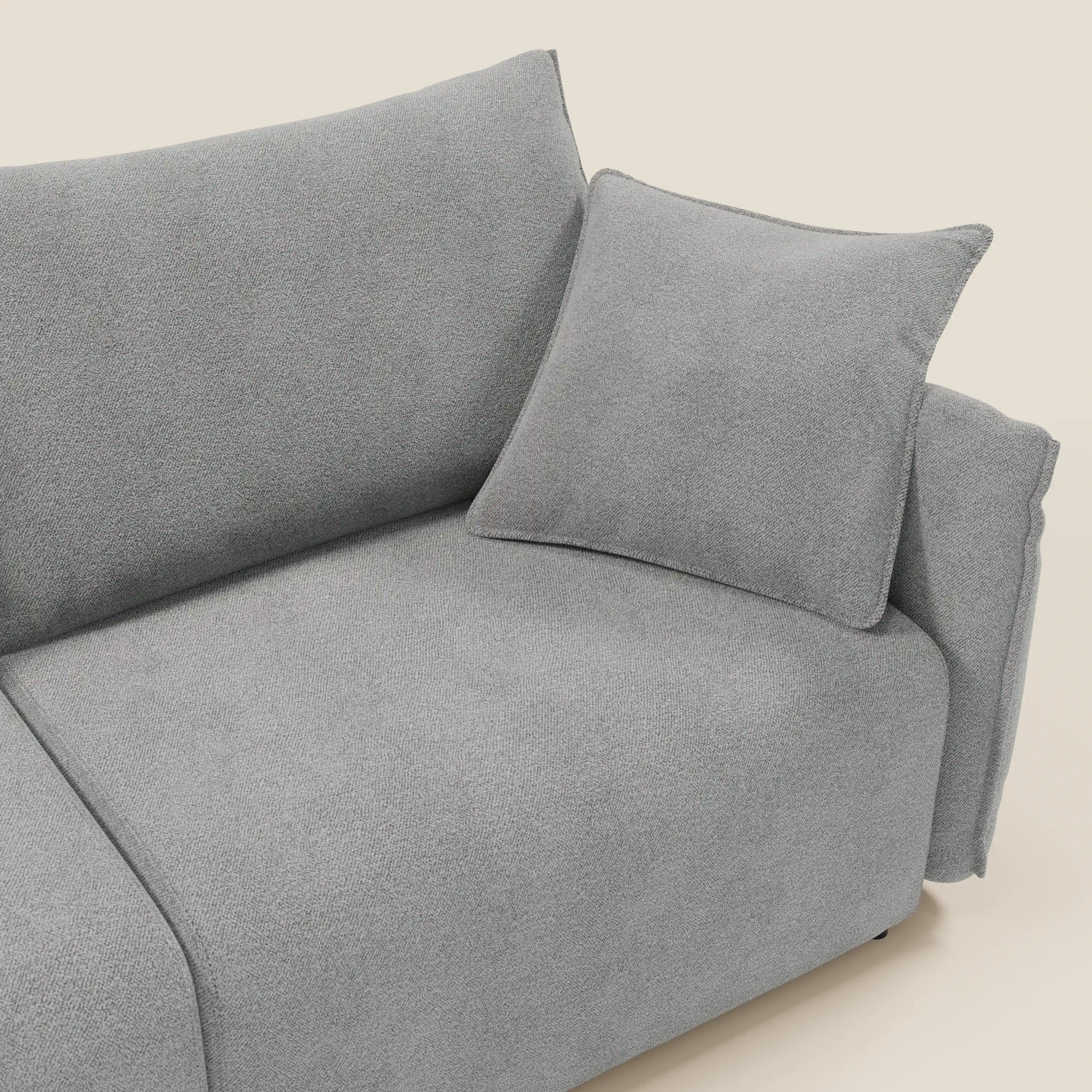Flexar Canapé  avec assises coulissantes et dossier en duvet en bouclette douce et imperméable T07