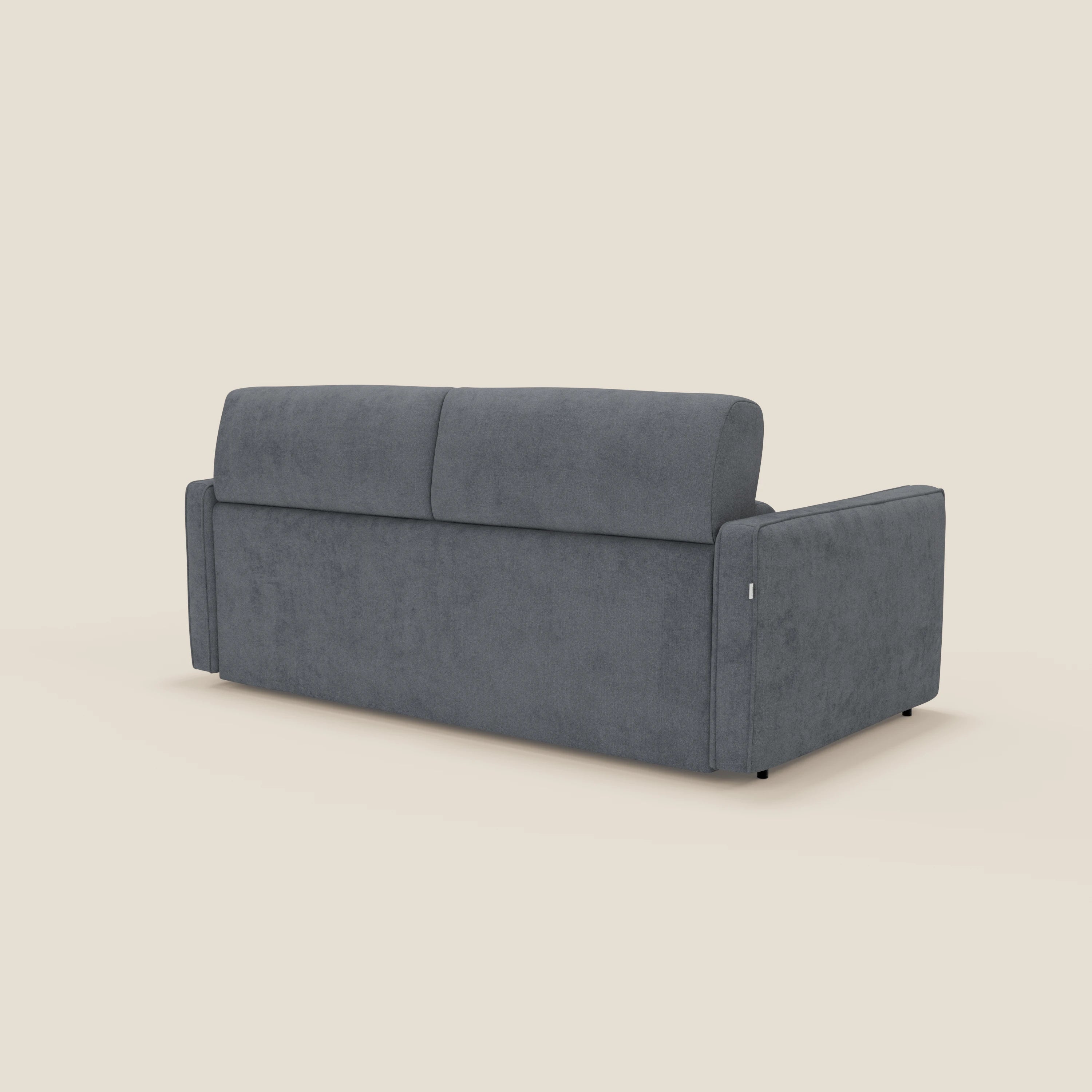 Nivon Canapé convertible moderne avec têtière en tissu détachable à l'eau T25 anthracite