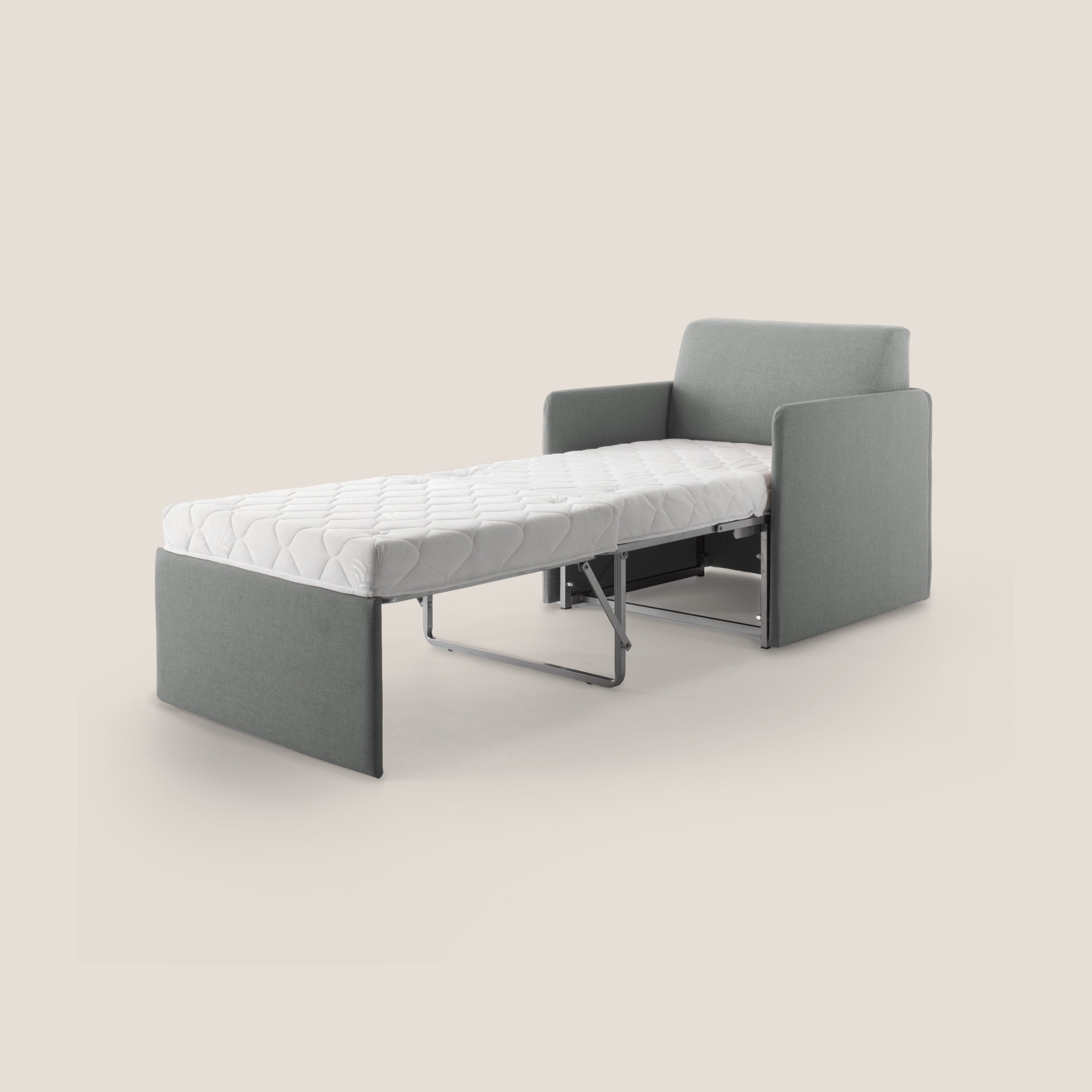 DAG Poltrona letto singolo salvaspazio in TESSUTO impermeabile T13 - divani.store