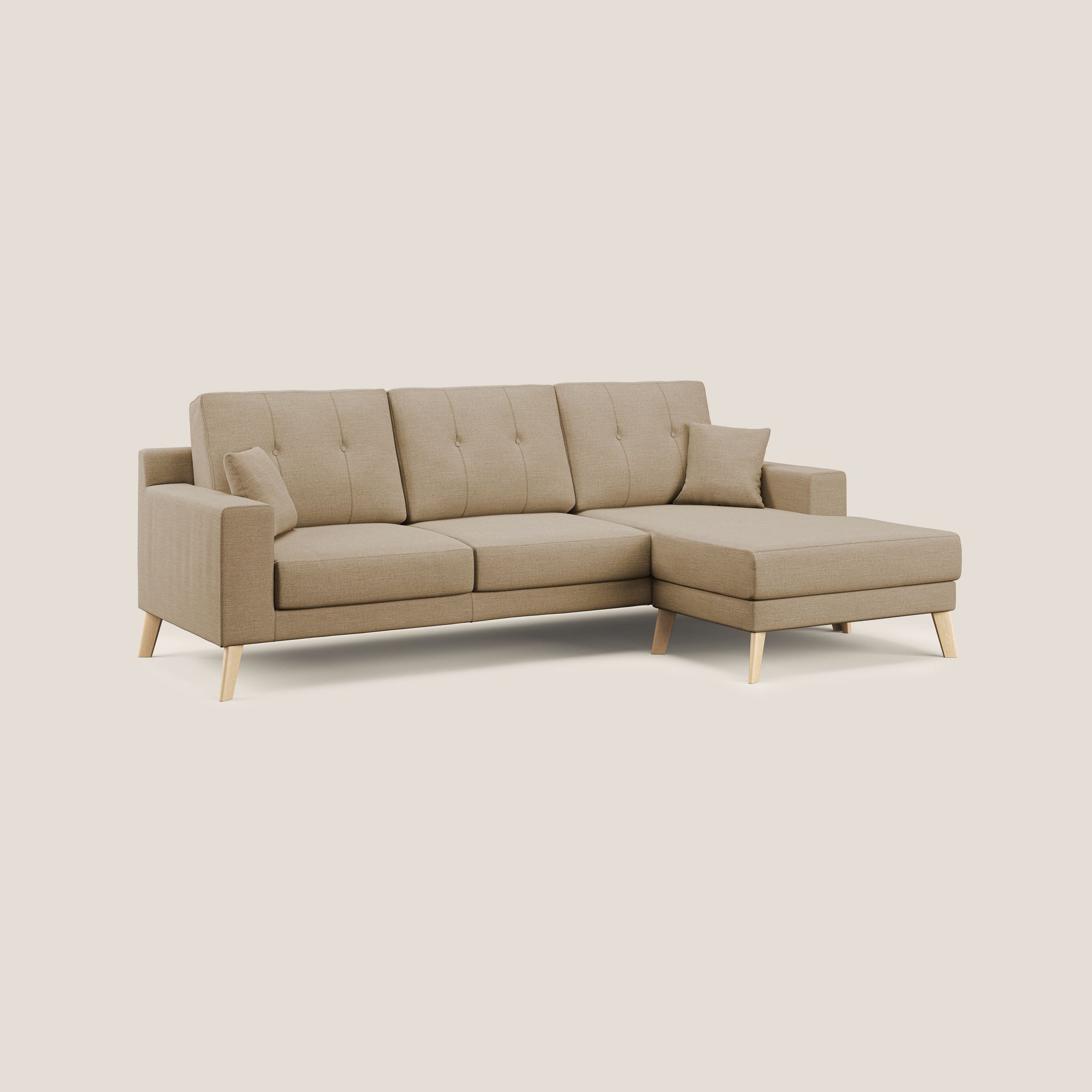 Danish canapé d'angle réversible en tissu écologique T10
