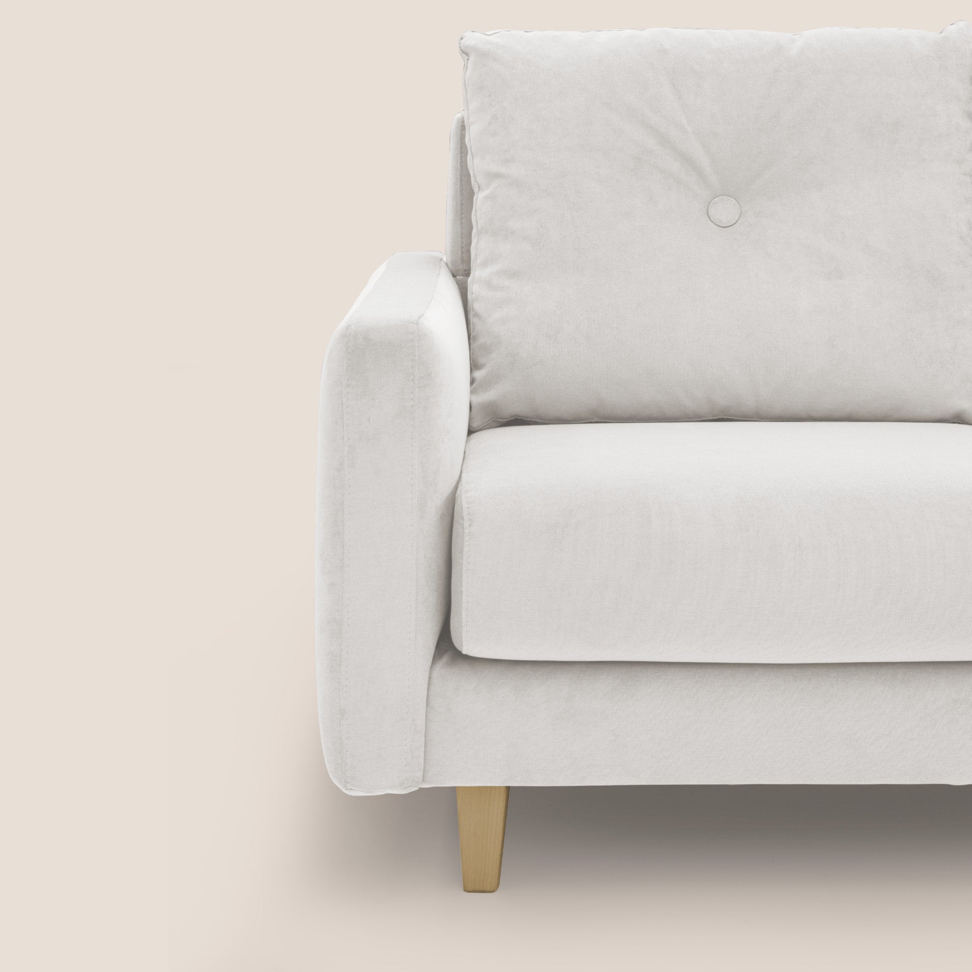 Matisse canapé 3 assises coulissantes et dossier en duvet d'oie en tissu détachable T17