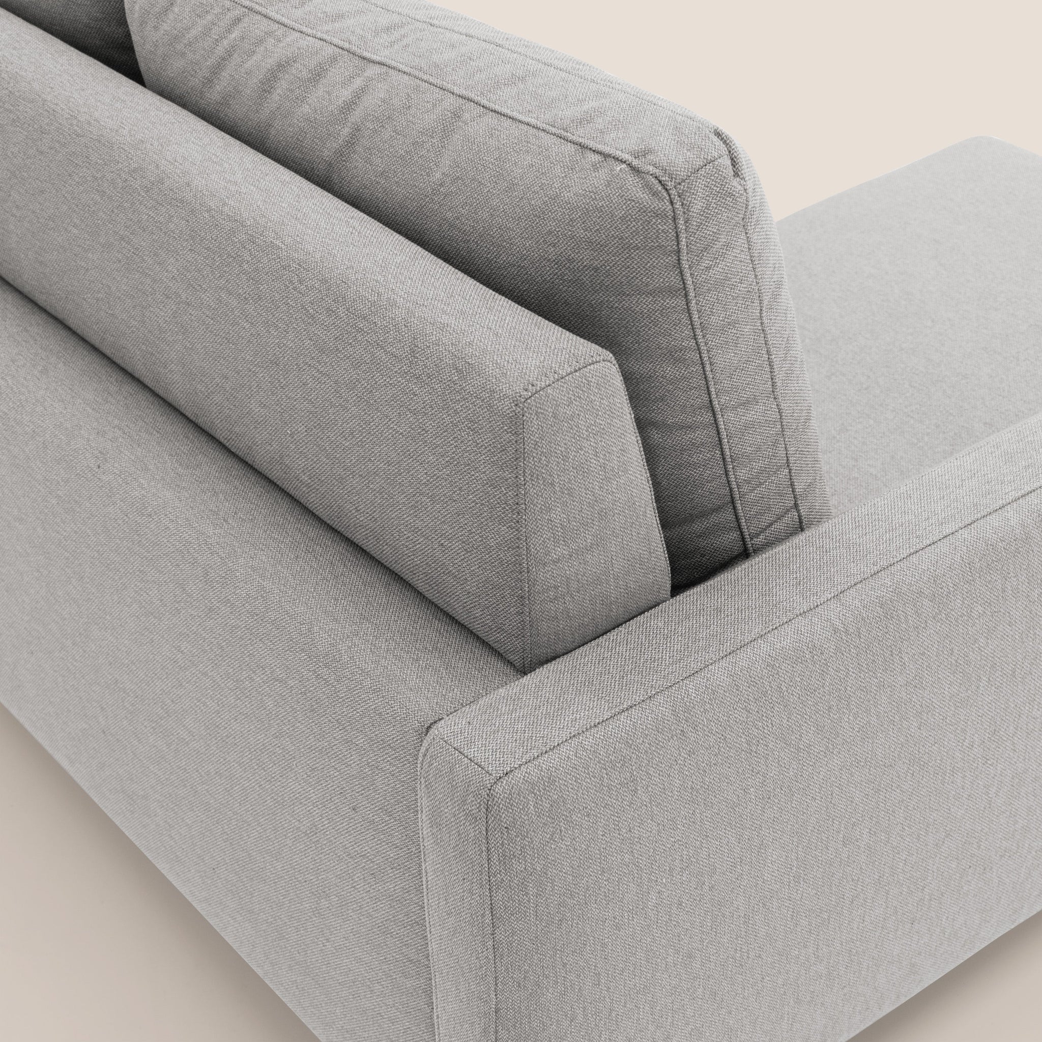 Klimt canapé 3 assises coulissantes et dossier en duvet d'oie en tissu détachable T05
