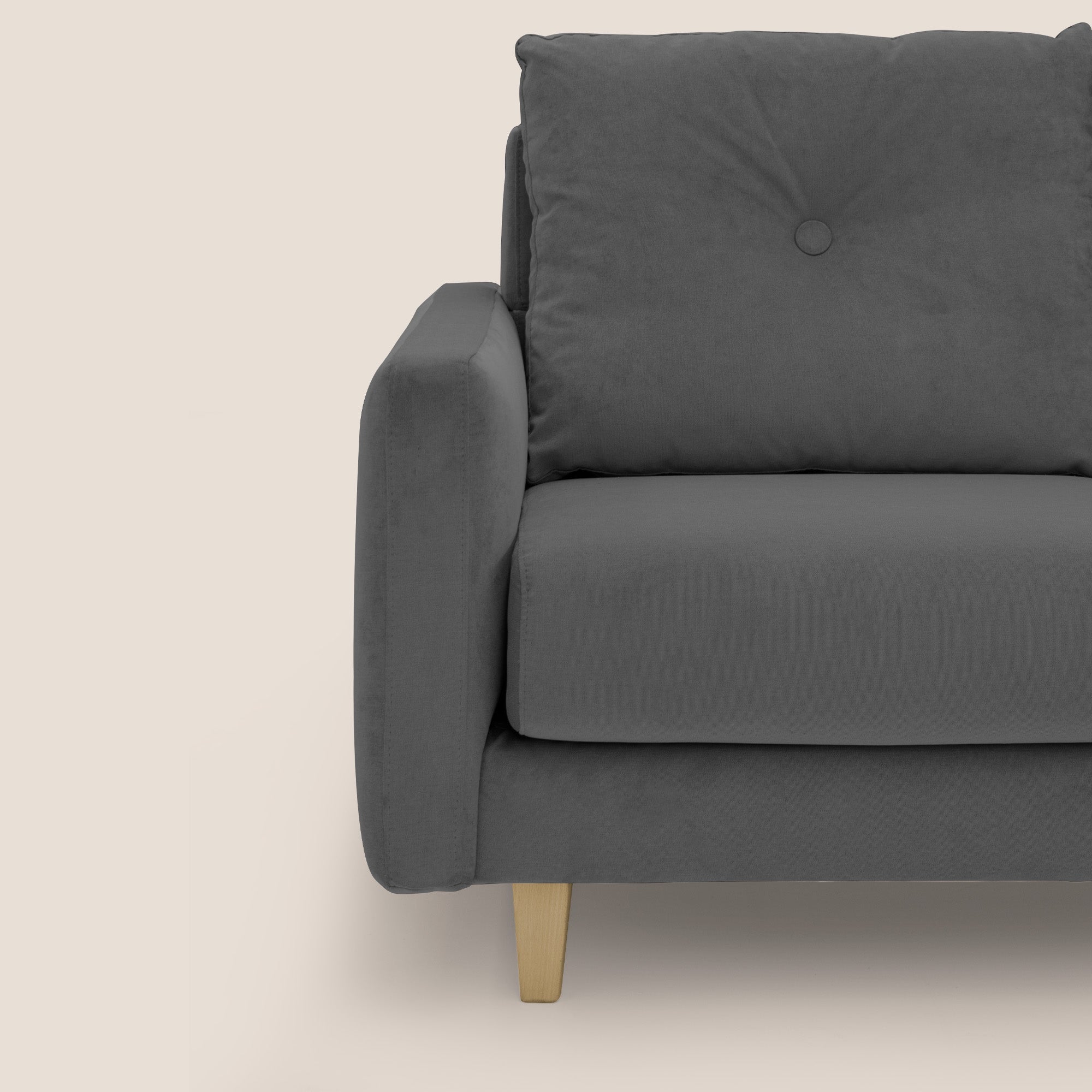 Matisse canapé d'ange avec assises coulissantes et dossier en duvet d'oie en tissu détachable T17