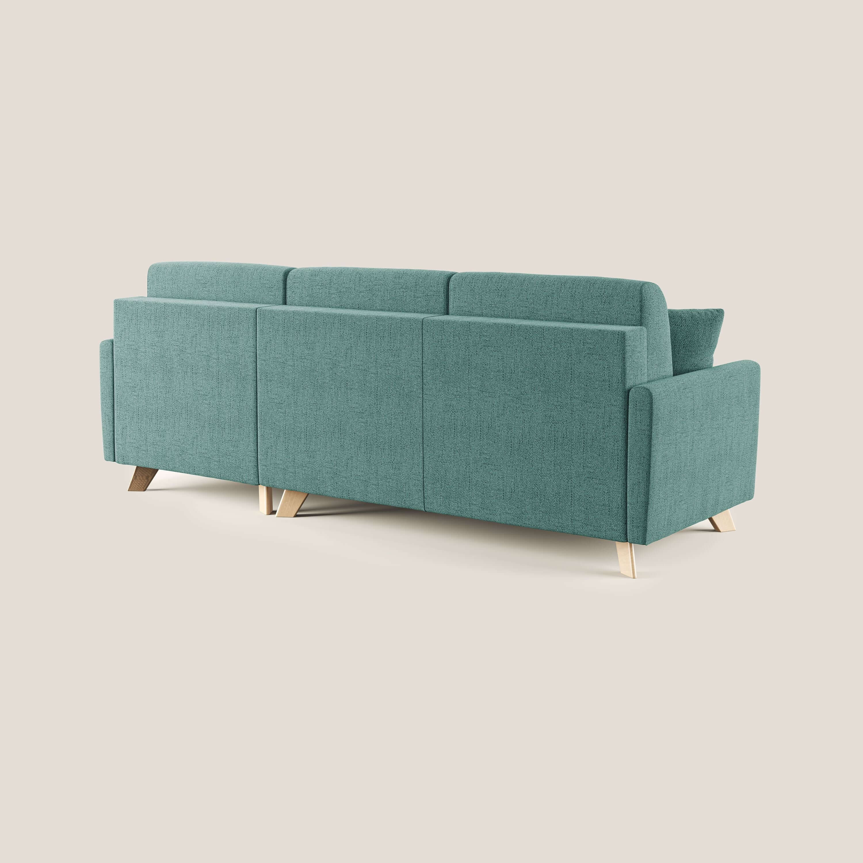 Edgar divano letto angolare in tessuto felis impermeabile T03 - divani.store