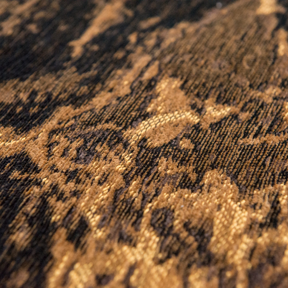 Notturno-nel-deserto Tapis rond à motifs abstraits en chenille de coton