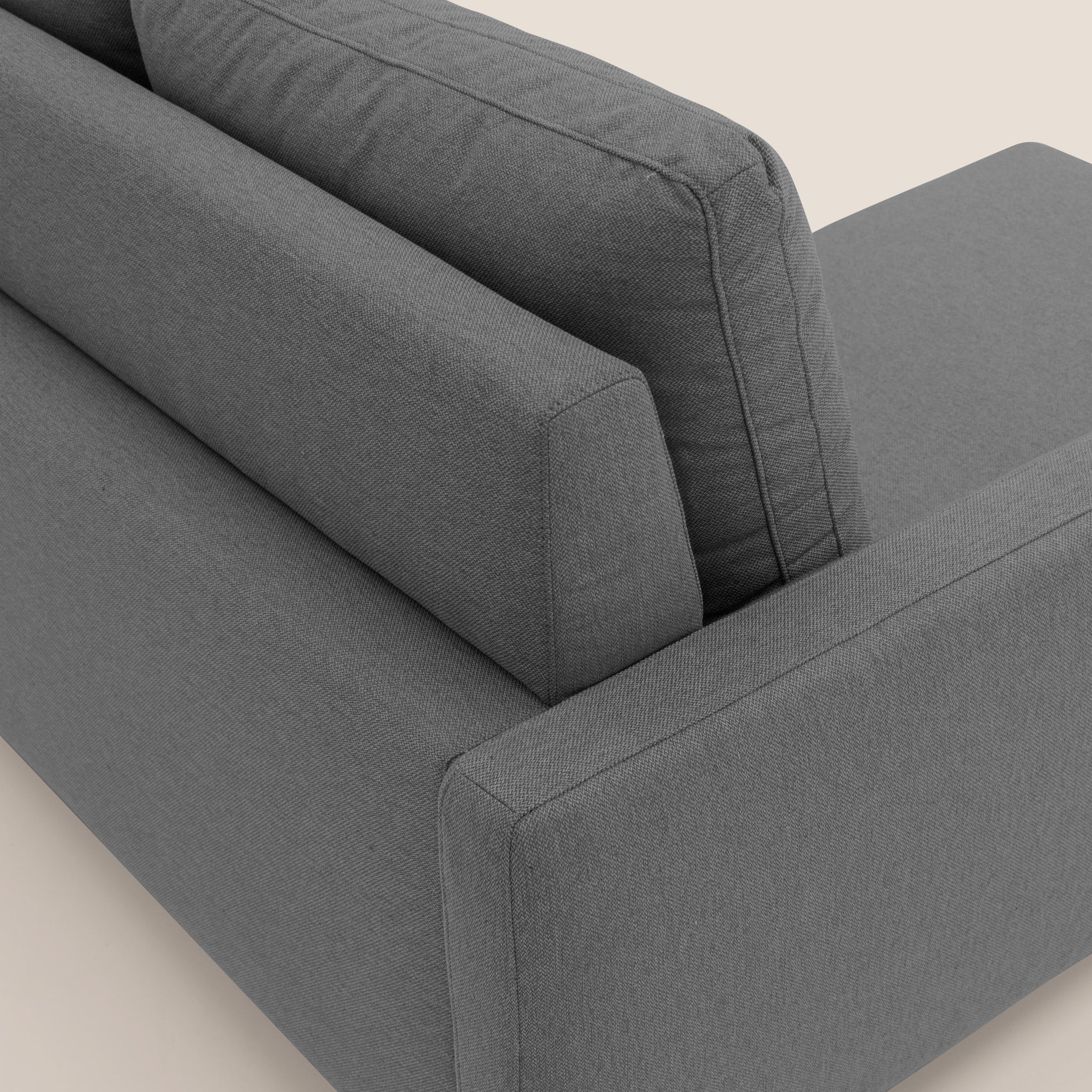 klimt canapé d'angle avec assises coulissantes en tissu dous détachable T05