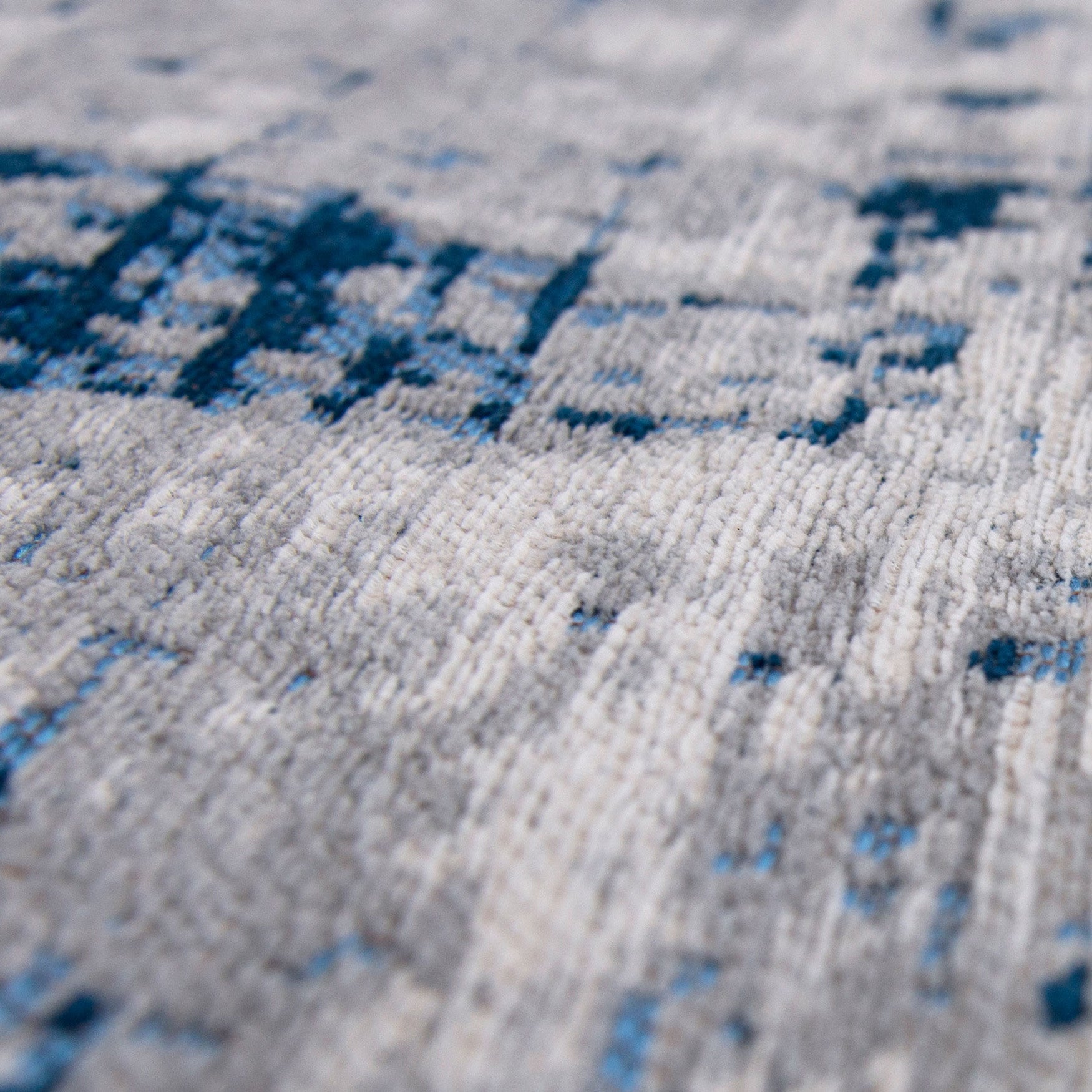 Raggio-di-luna tapis rond en coton à motifs abstraits