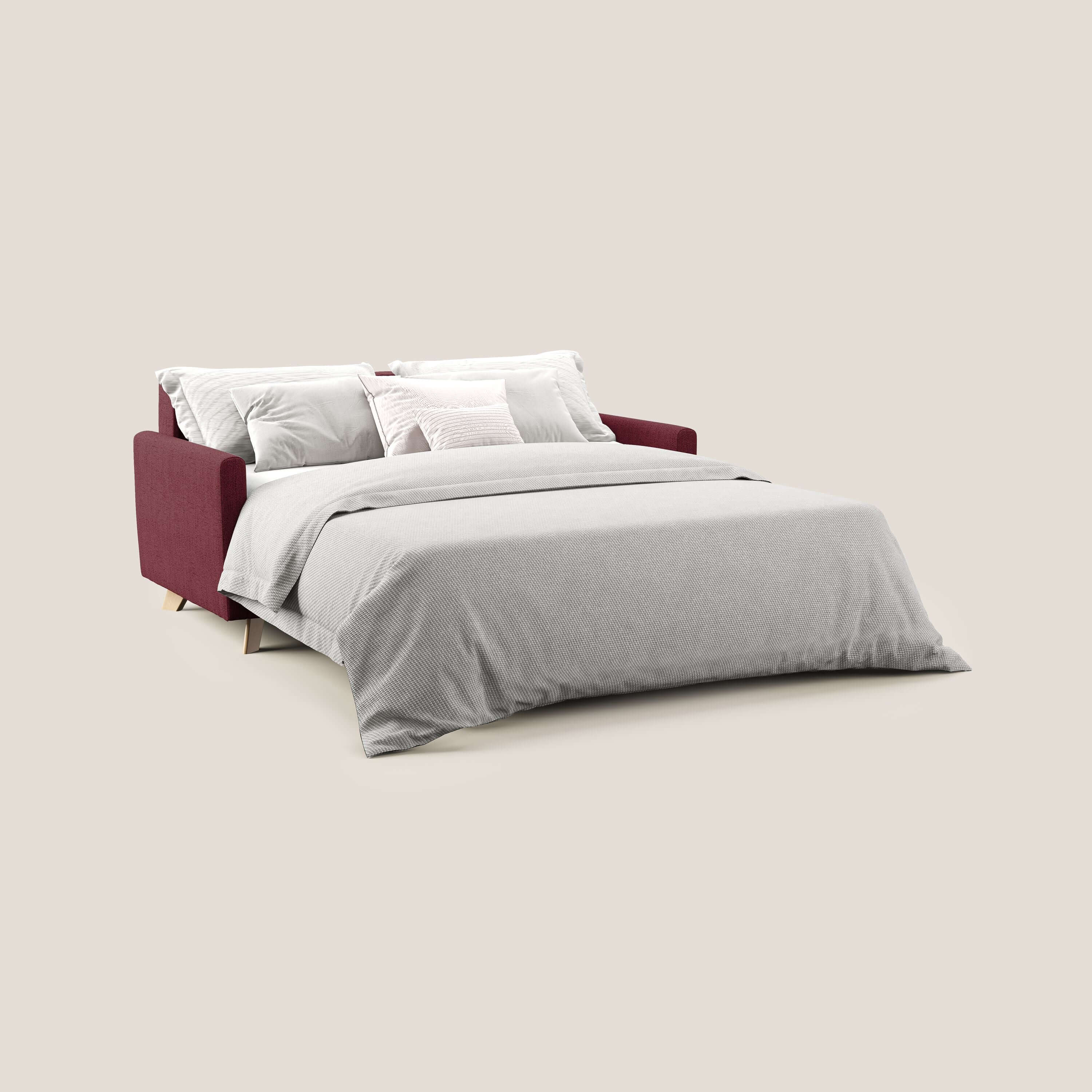 Edgar divano letto matrimoniale in tessuto felis impermeabile T03 - divani.store