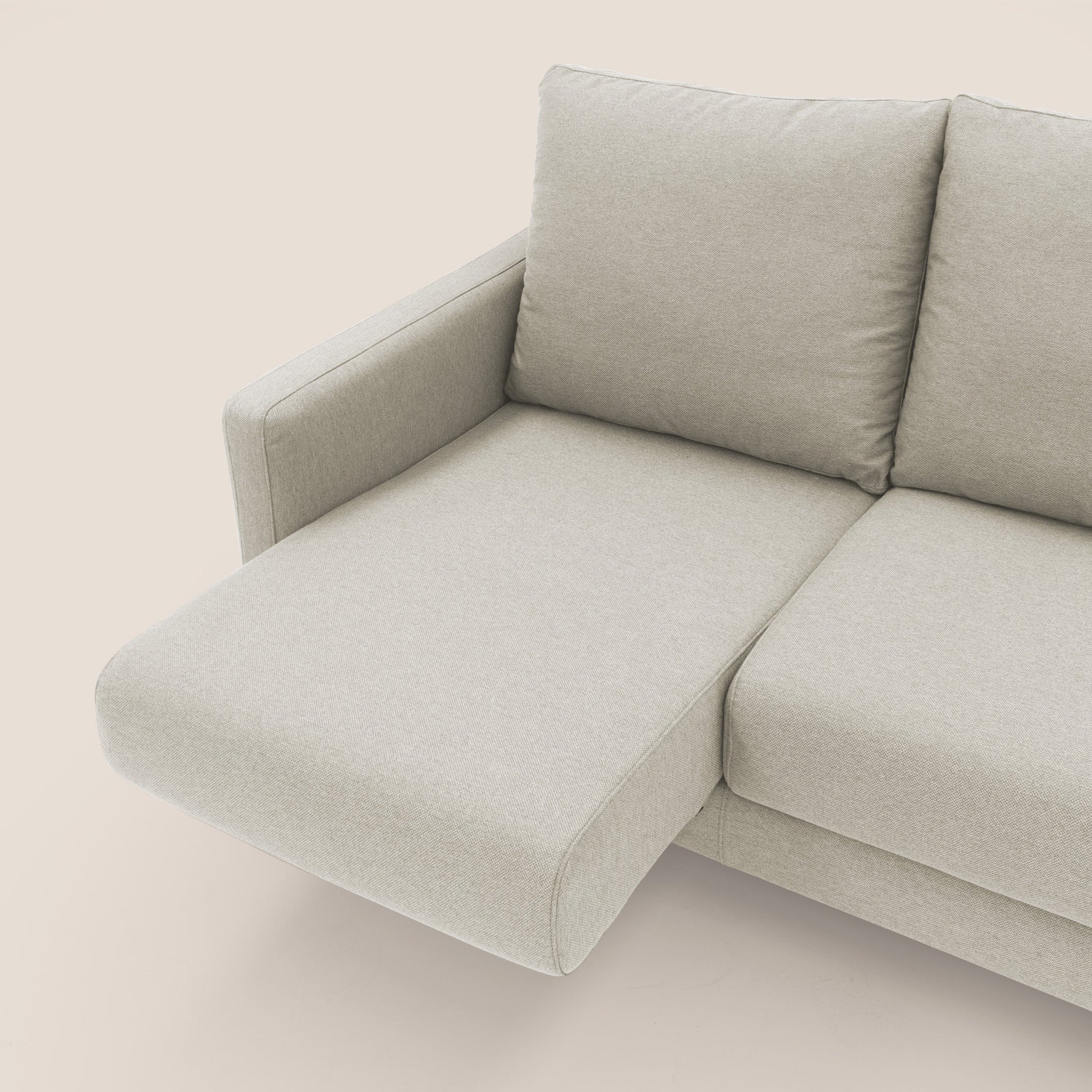 Klimt canapé avec assises coulissantes et dossier en duvet d'oie en tissu détachable T05